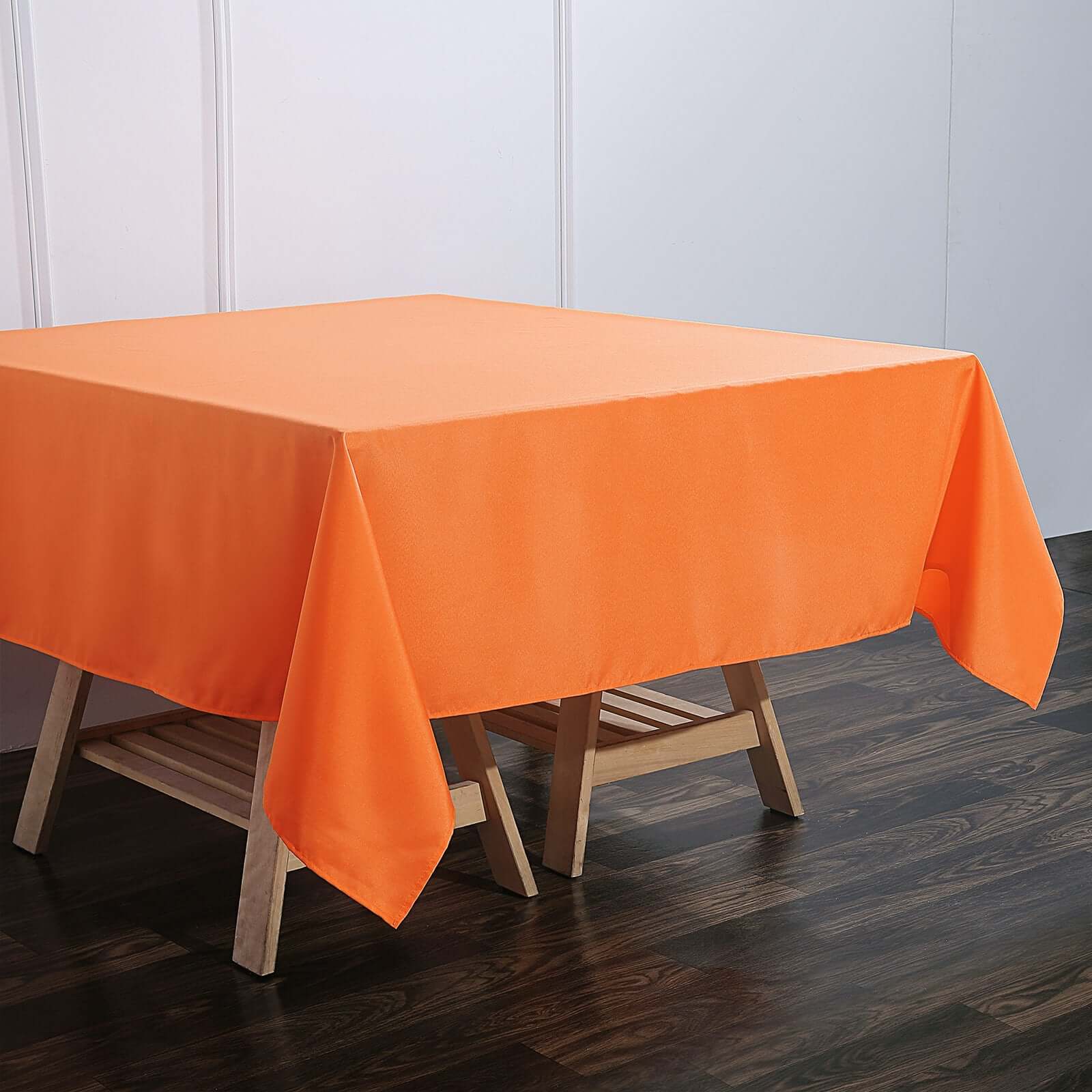 Polyester Square 70x70 Tablecloth Orange - Wrinkle-Resistant & Durable Table Cover