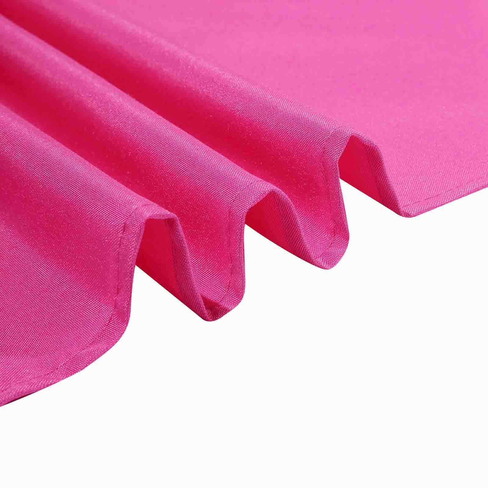 Polyester Square 90x90 Tablecloth Fuchsia - Wrinkle-Resistant & Durable Table Cover