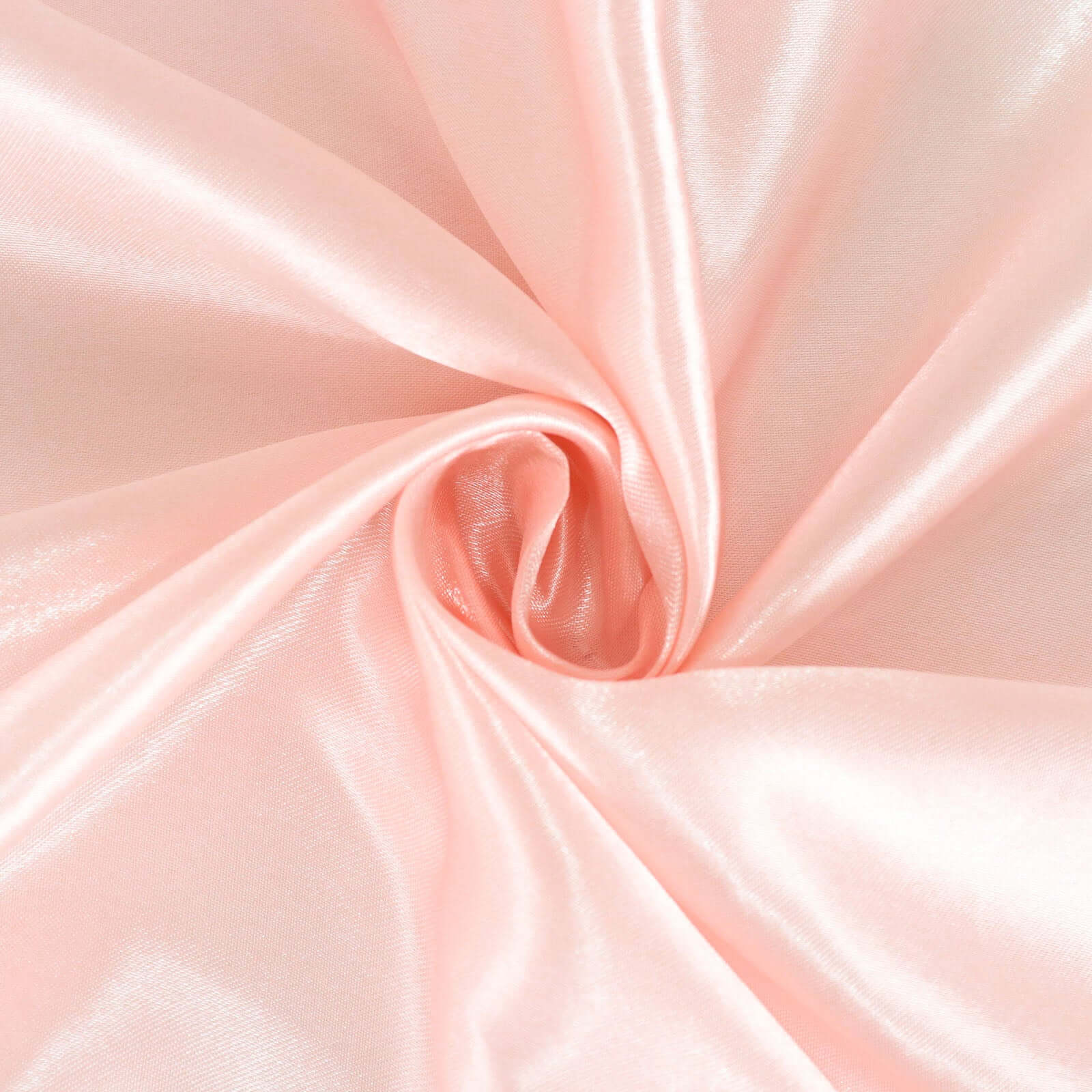 Satin 132 Round Tablecloth Blush - Stylish Seamless Table Cover