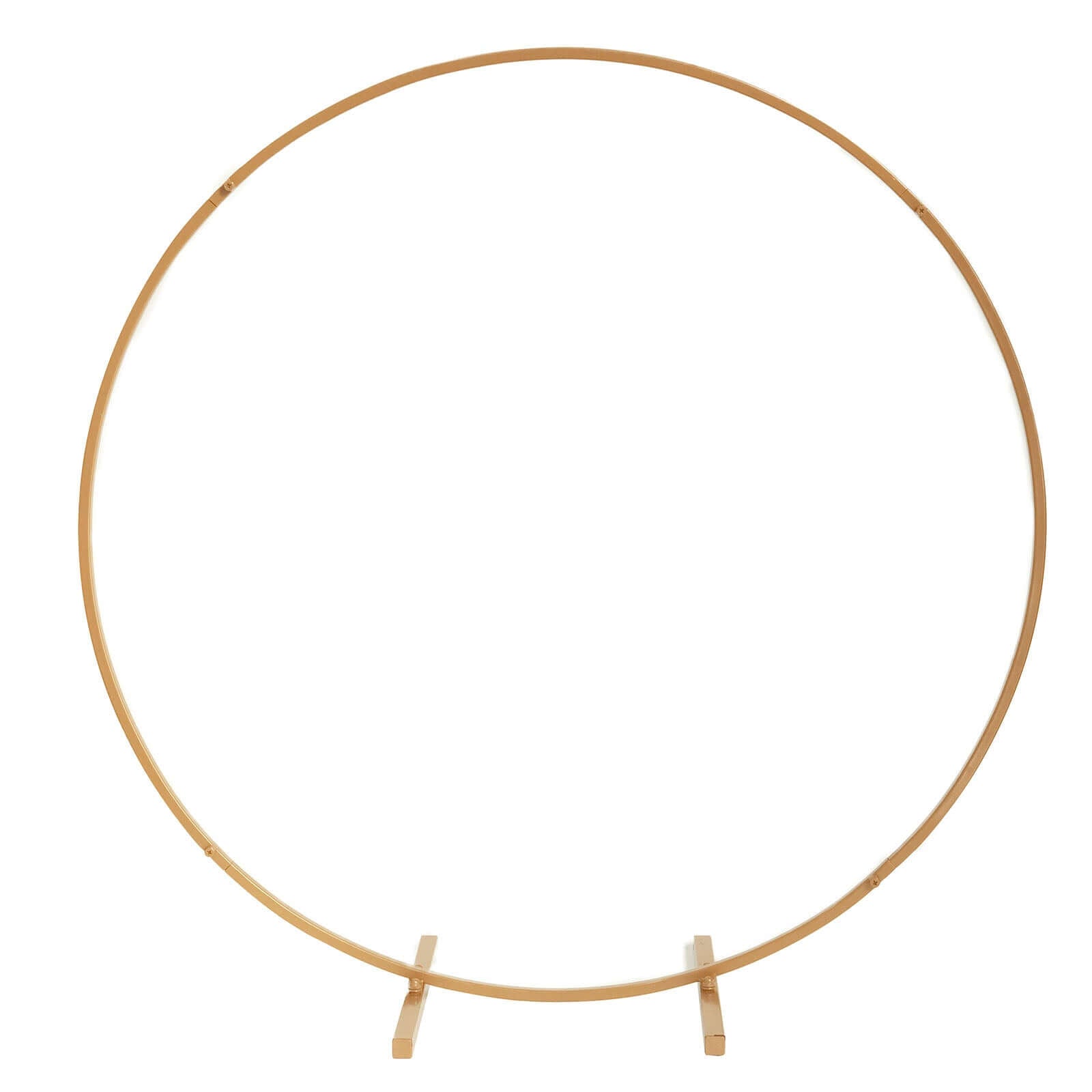 36 Gold Metal Round Hoop Wedding Centerpiece, Self Standing Table Floral Wreath Frame