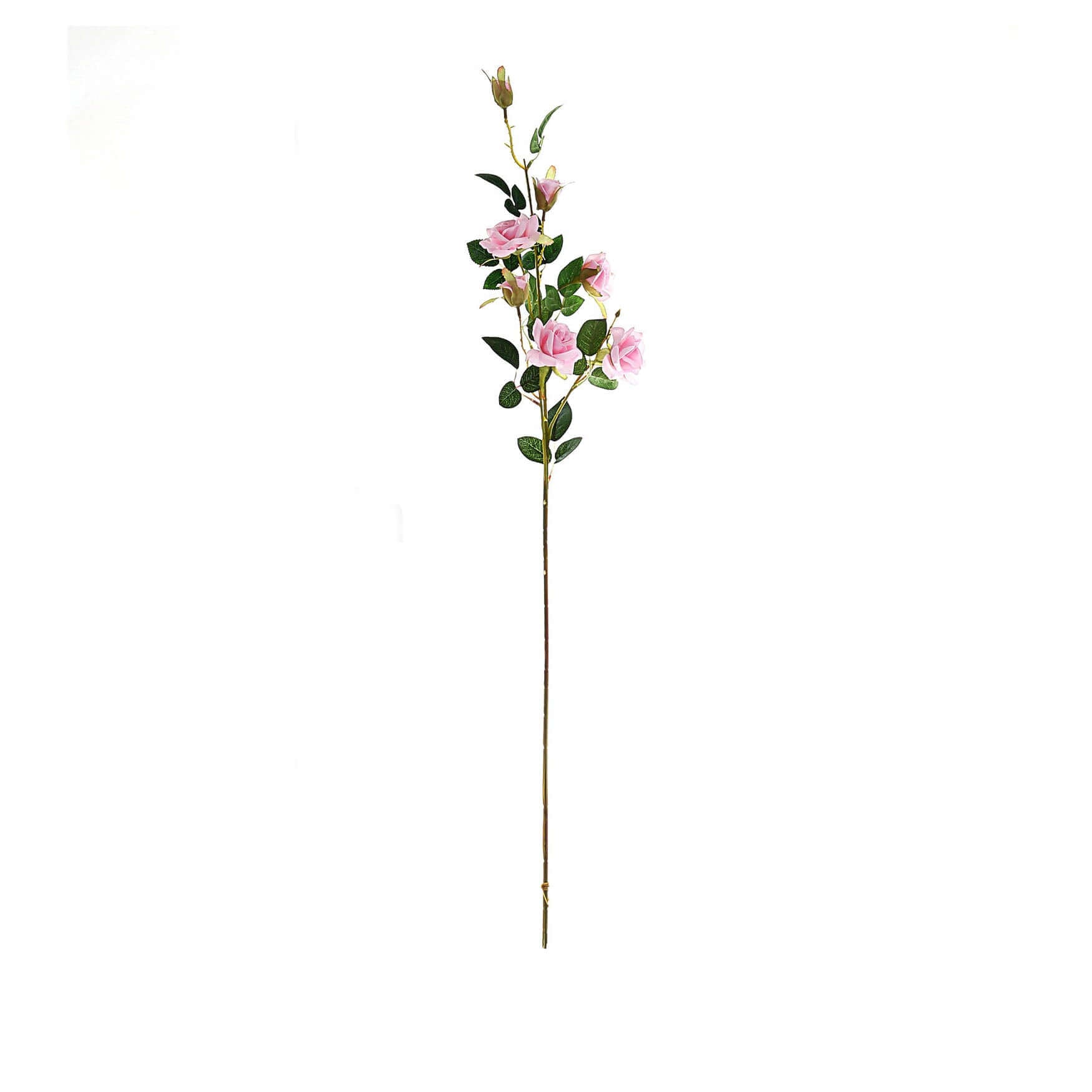 2 Stems 38 Tall Pink Artificial Silk Rose Flower Bouquet Bushes