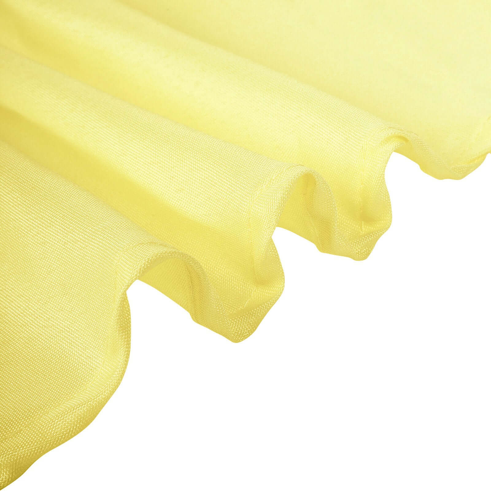 Polyester 90 Round Tablecloth Yellow - Stain & Wrinkle-Resistant Table Cover