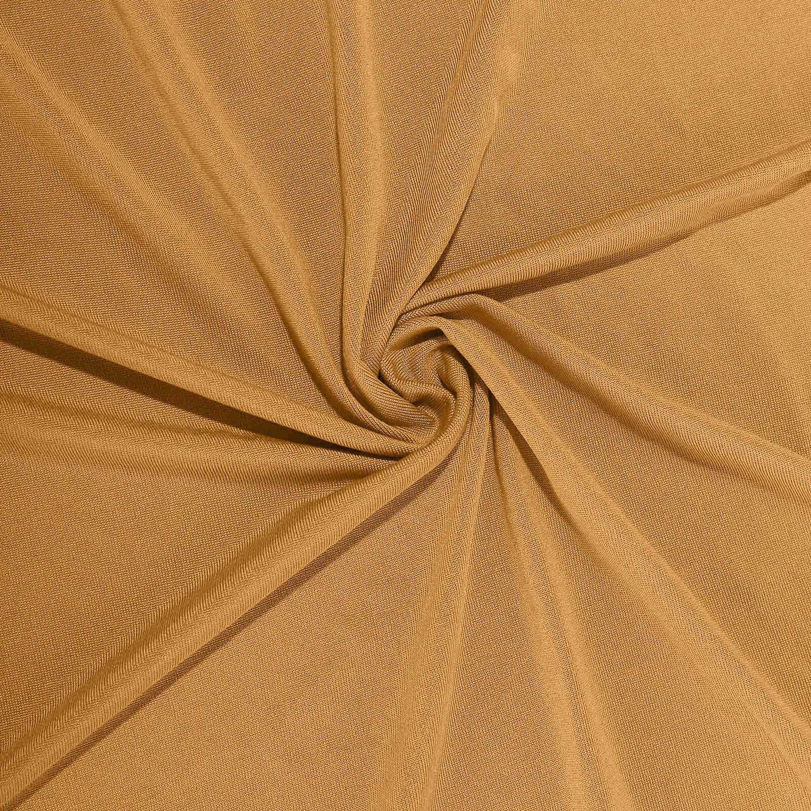 Stretch Spandex 96x30 Rectangle Table Cover Gold - Durable Form-Fitting Tablecloth for Events & Presentations