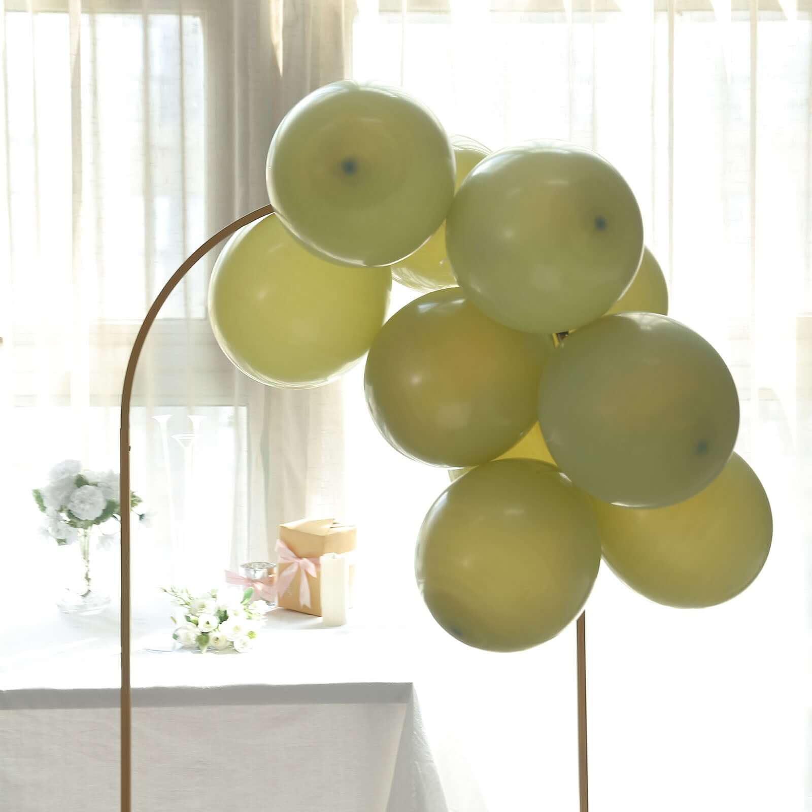 25 Pack 12 Matte Pastel Olive Green Helium Air Latex Party Balloons