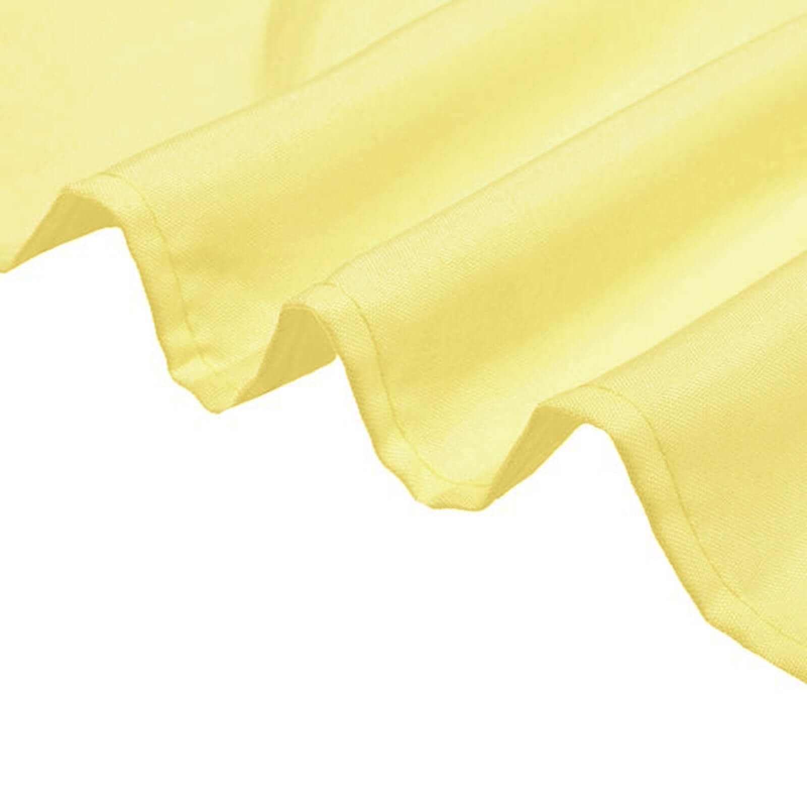 Polyester 90x90 Table Overlay Square Tablecloth Yellow - Wrinkle-Resistant & Durable Table Cover