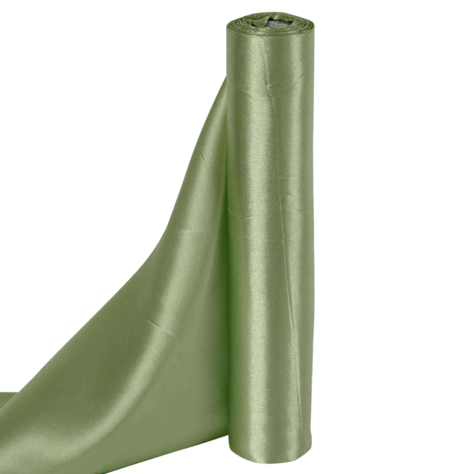 12x10 Yards Sage Green Satin Fabric Bolt, DIY Craft Wholesale Fabric