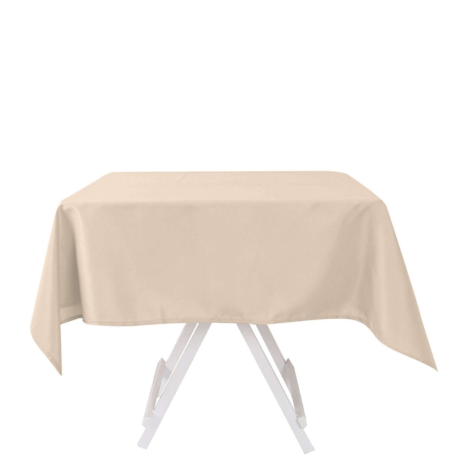 Polyester Square 54x54 Tablecloth Nude - Wrinkle-Resistant & Durable Table Cover