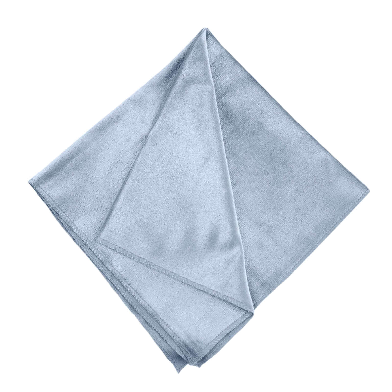 5 Pack Premium Velvet 20x20 Napkins Dusty Blue - Soft Sheen Finish Cloth Napkins