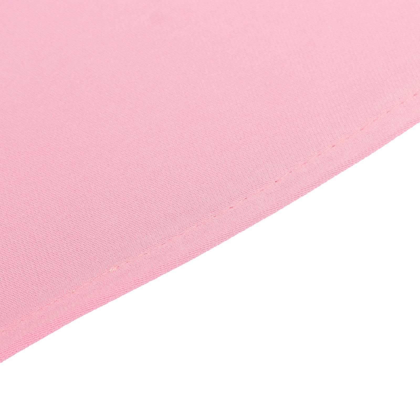 Premium Scuba Round 132 Tablecloth Pink - Wrinkle Free & Stain Resistant Seamless Table Cover