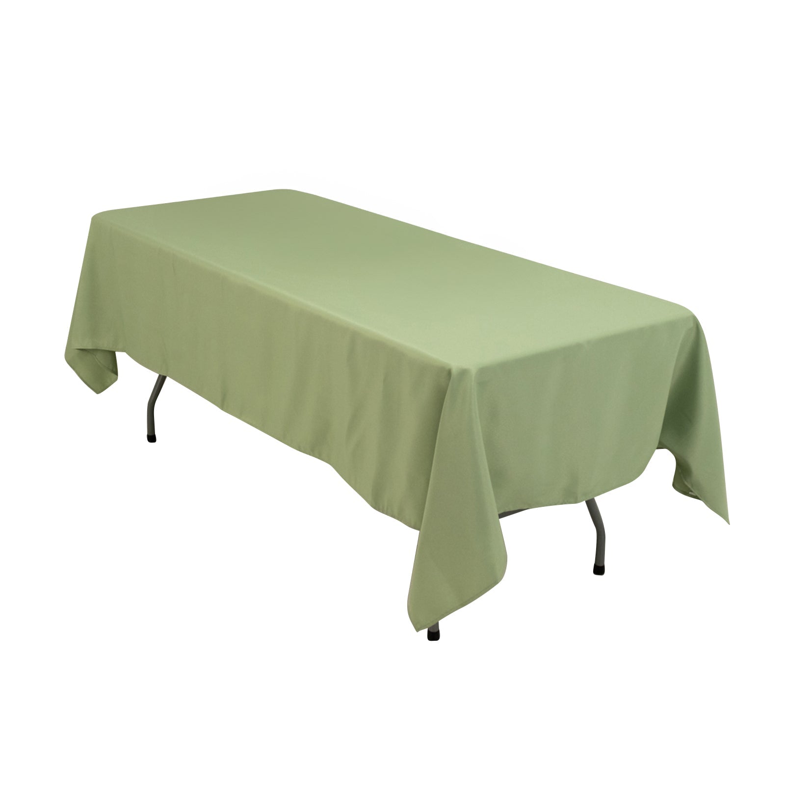 Premium Polyester 60x102 Rectangle Tablecloth Sage Green - Durable 220GSM Wrinkle-Resistant Table Cover