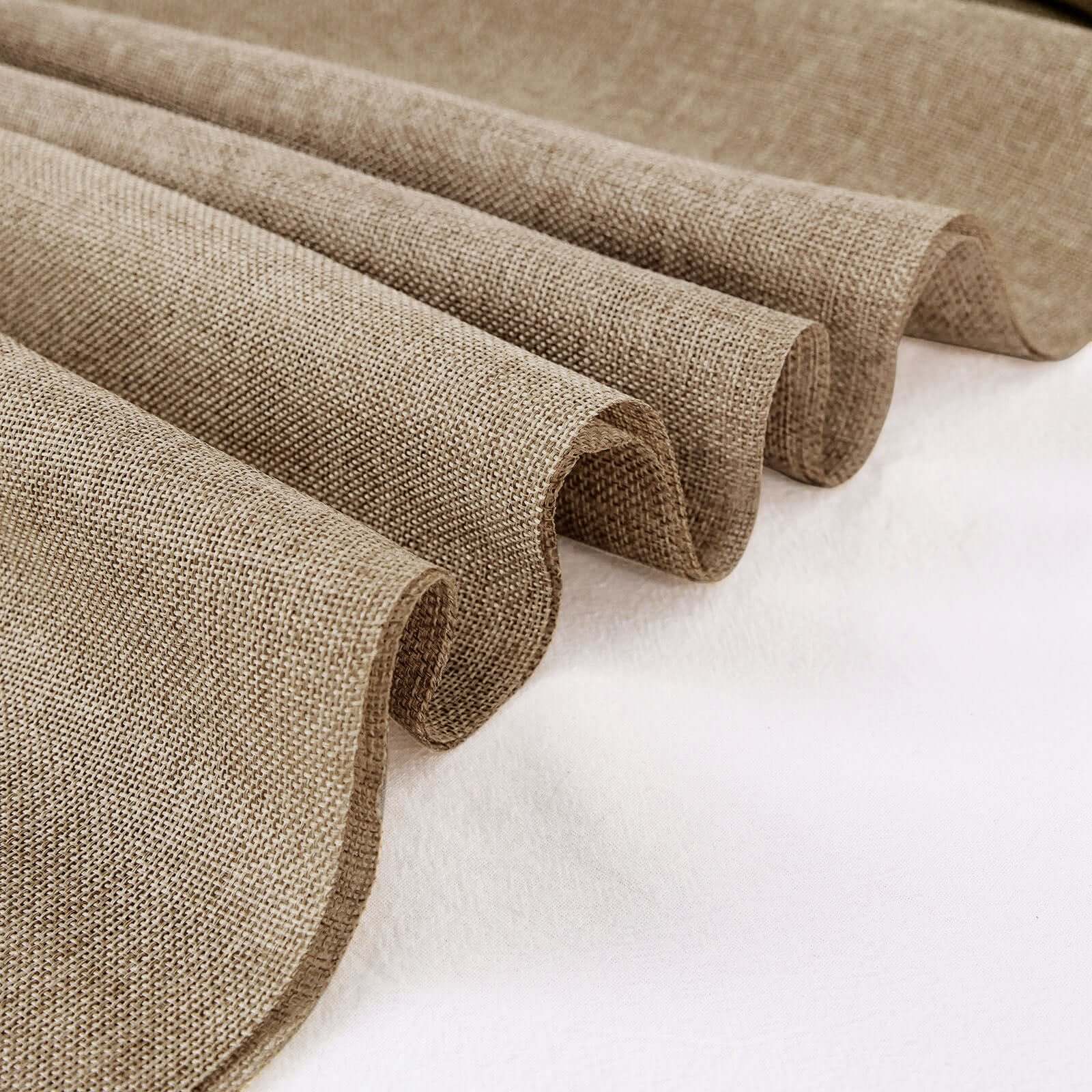 54x10 Yards Natural faux Burlap Fabric Roll, Jute Linen DIY Fabric Bolt