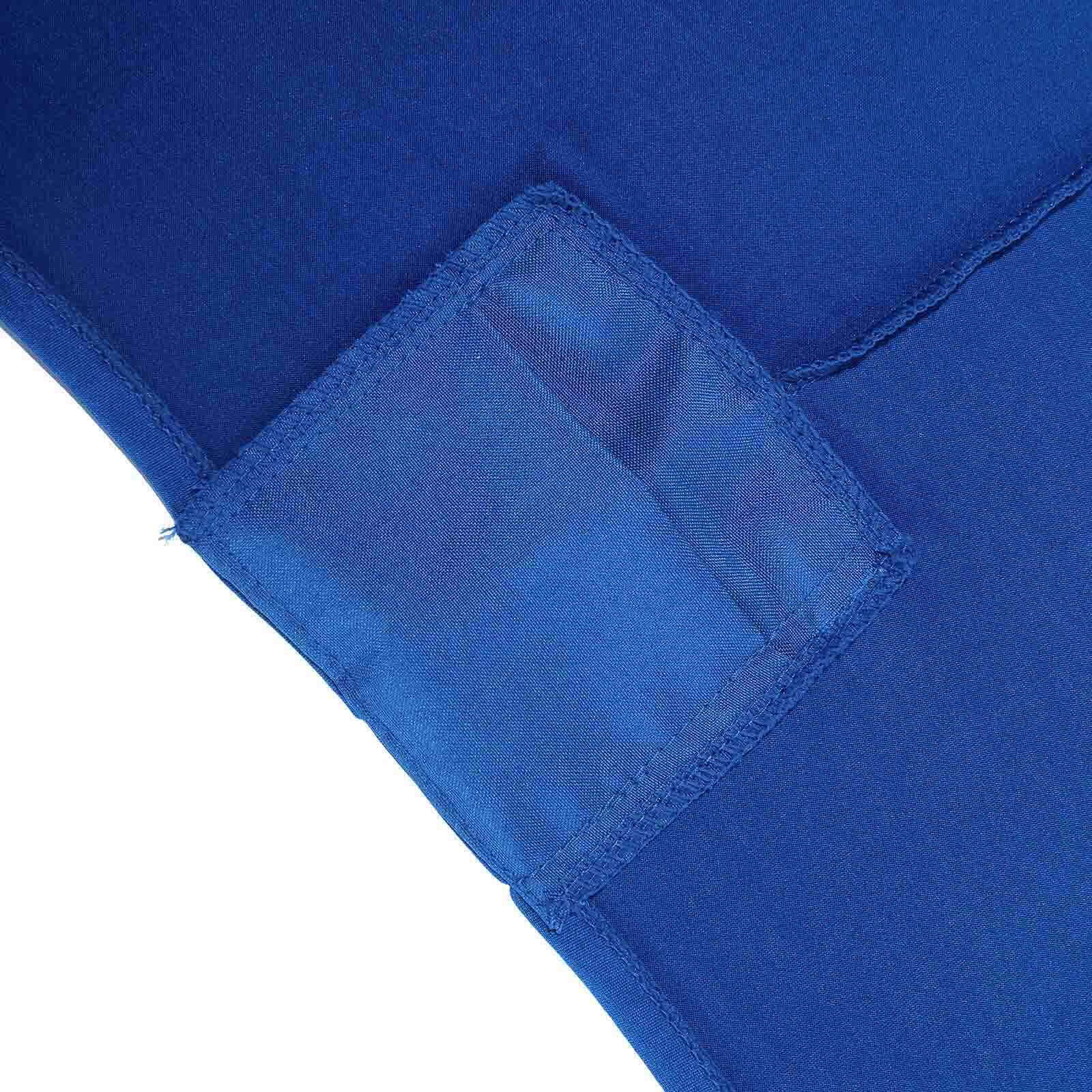 Stretch Spandex 96x30 Rectangle Table Cover Royal Blue - Durable Form-Fitting Tablecloth