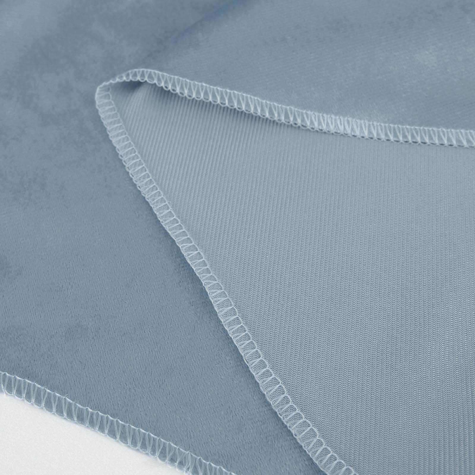 Premium Velvet 60x102 Rectangle Tablecloth Dusty Blue - Reusable & Soft Table Cover