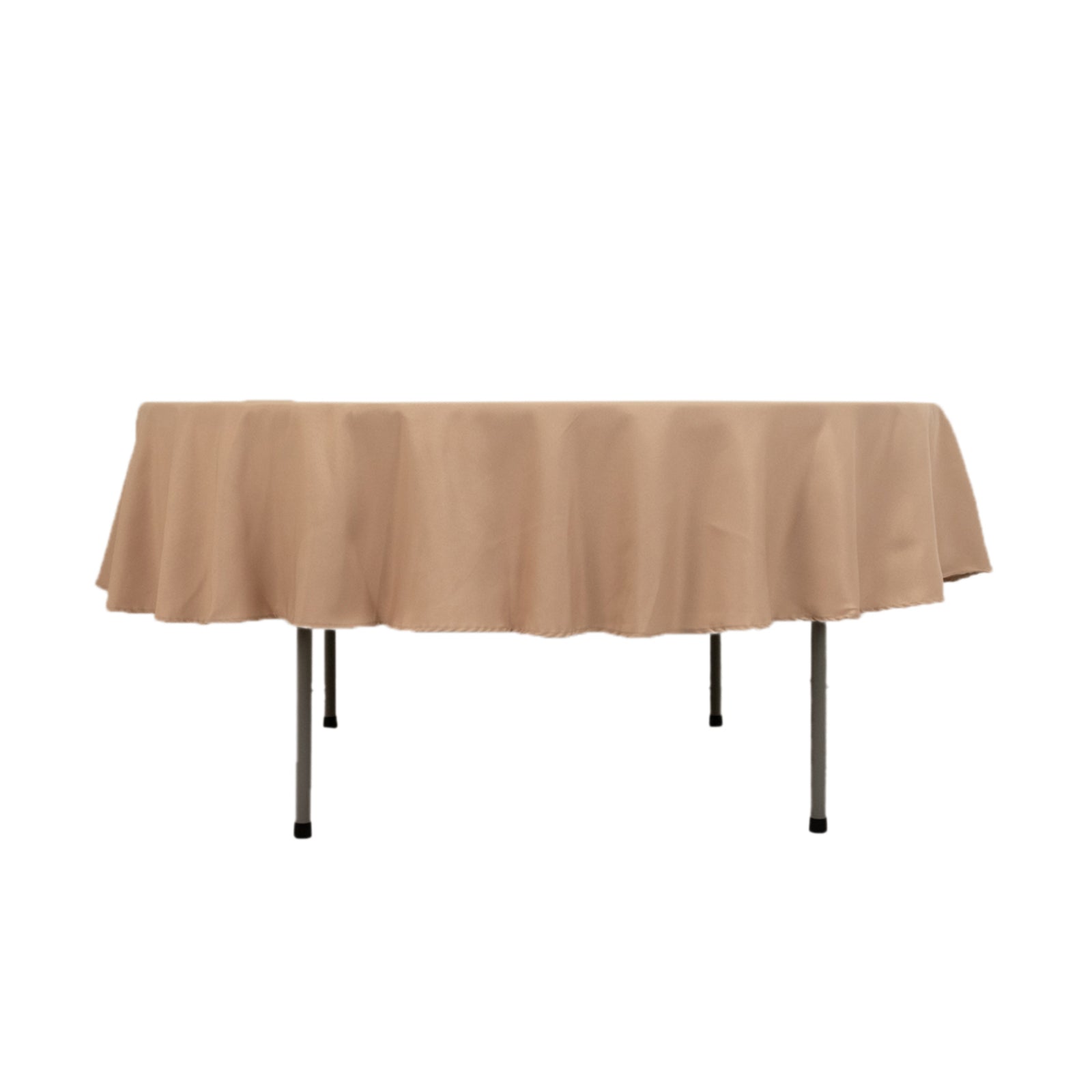 Premium Polyester 90 Round Tablecloth Nude - Stain and Wrinkle-Resistant Design with 220GSM Thickness Table Cover