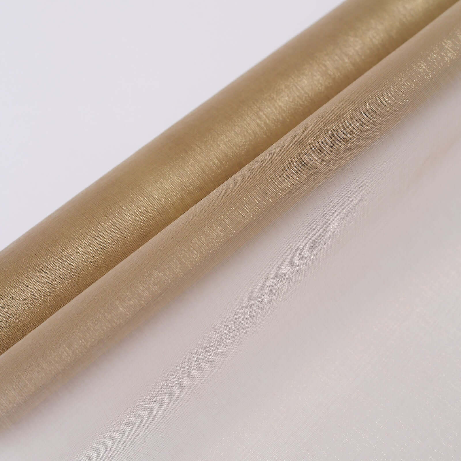 12x10yd Natural Sheer Chiffon Fabric Bolt, DIY Voile Drapery Roll