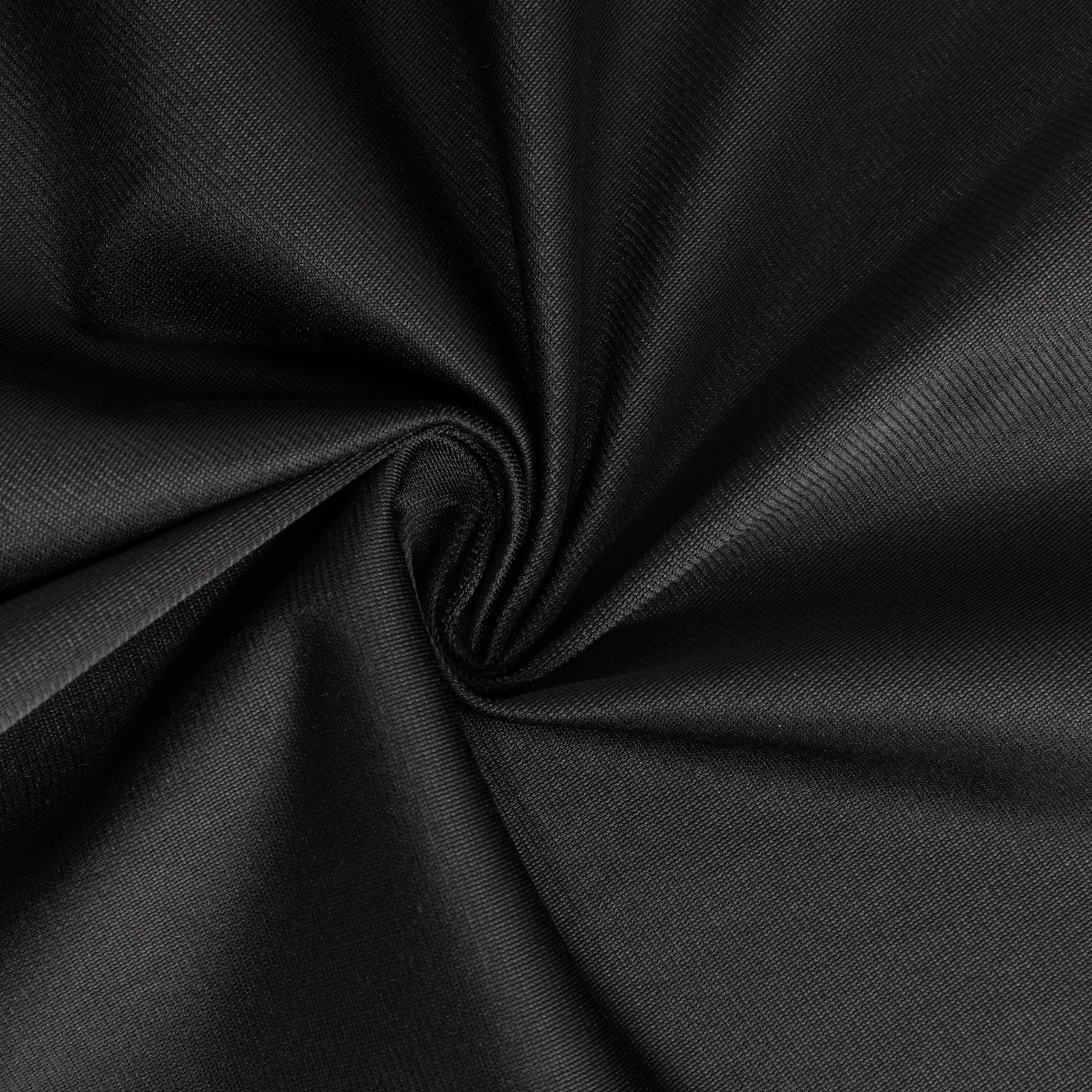 Premium Scuba Polyester 36x72 Wide Table Runner Black - Wrinkle-Free Trade Show Table Linen