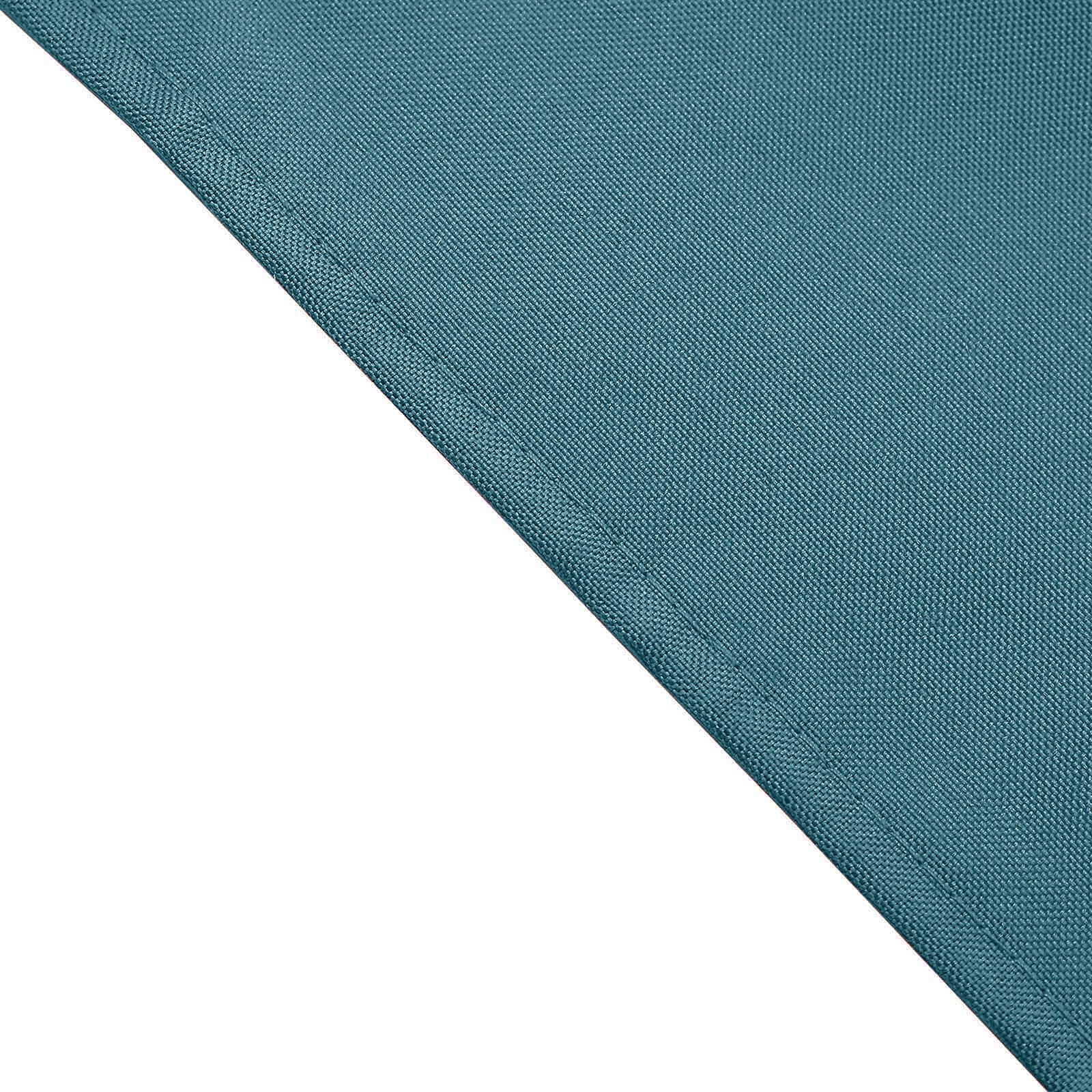 5 Pack Polyester 17x17 Napkins Peacock Teal - Durable & Wrinkle Resistant Dinner Napkins