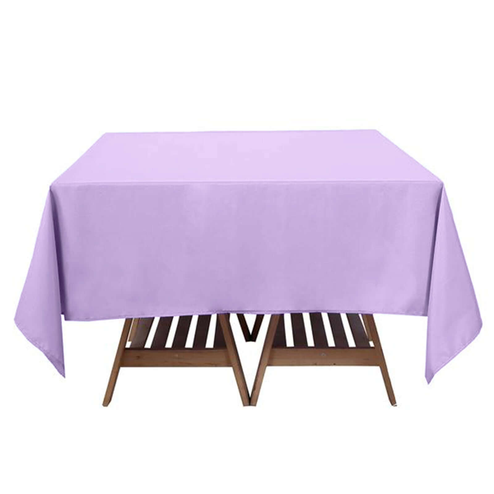 Polyester Square 70x70 Tablecloth Lavender Lilac - Wrinkle-Resistant & Durable Table Cover