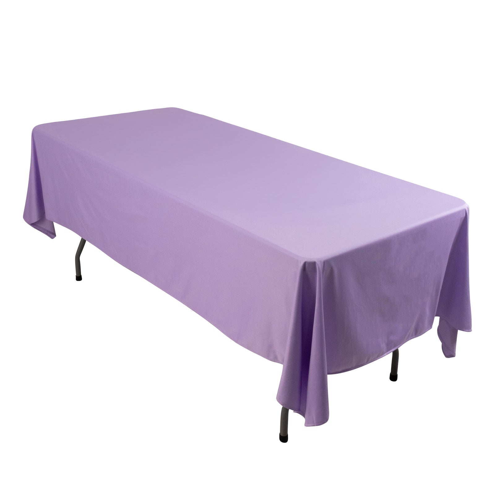 Premium Scuba Rectangular 60x102 Tablecloth Lavender Lilac - Wrinkle Free & Stain Resistant Table Cover