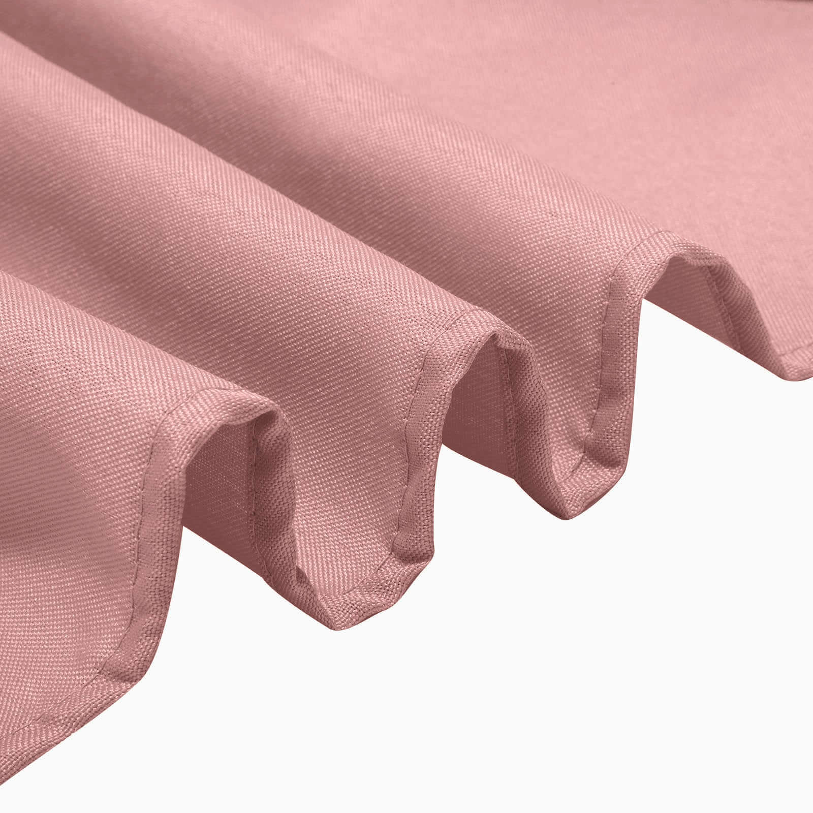 Fitted Polyester 72x30 Rectangle Tablecloth Dusty Rose - Durable Table Cover