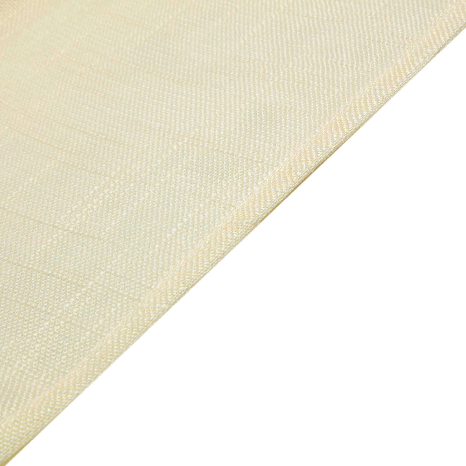 Faux Linen 12x108 Table Runner Ivory - Slubby Textured & Wrinkle Resistant Table Decor