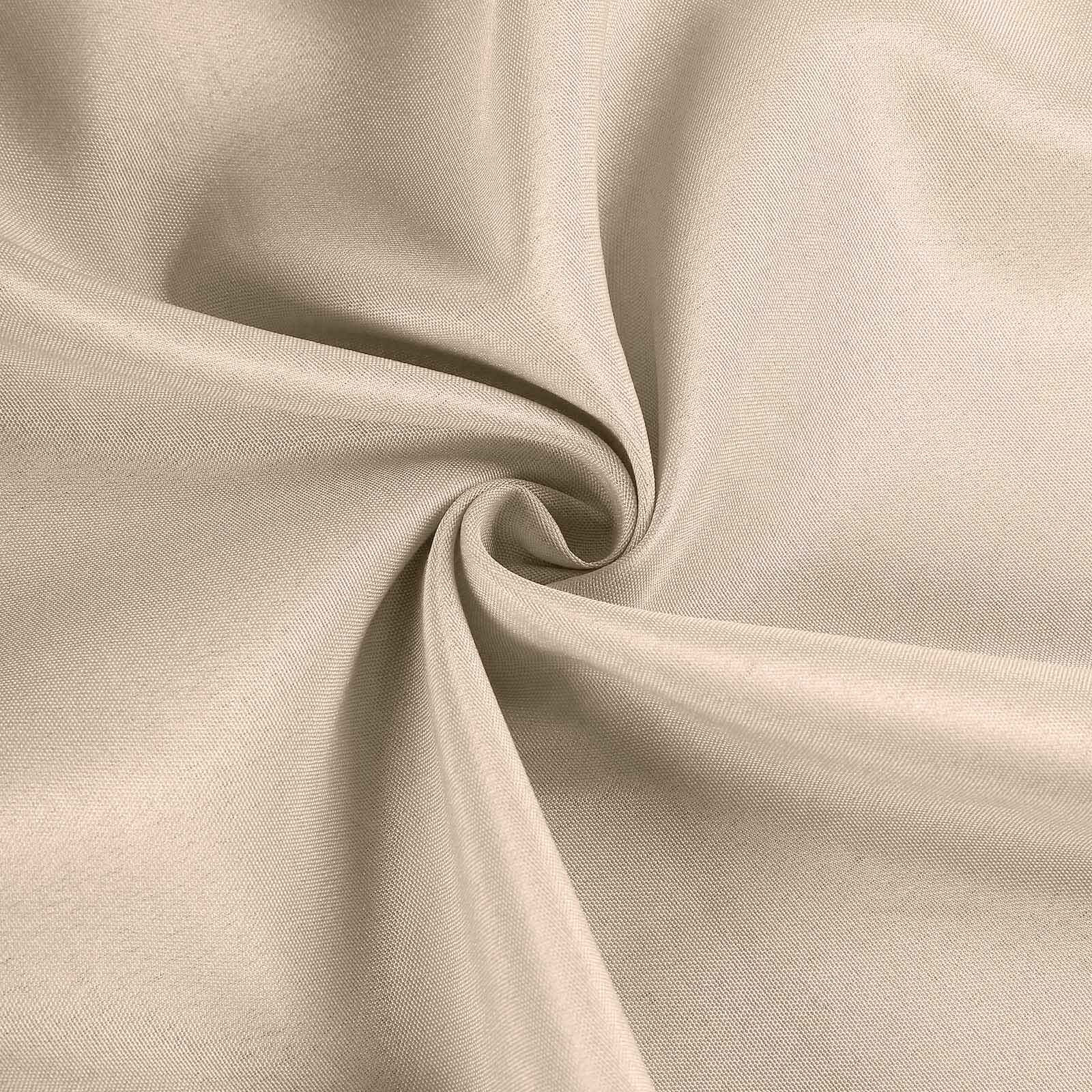 Fitted Polyester 96x30 Rectangle Tablecloth Nude - Durable and Easy to Maintain Table Cover