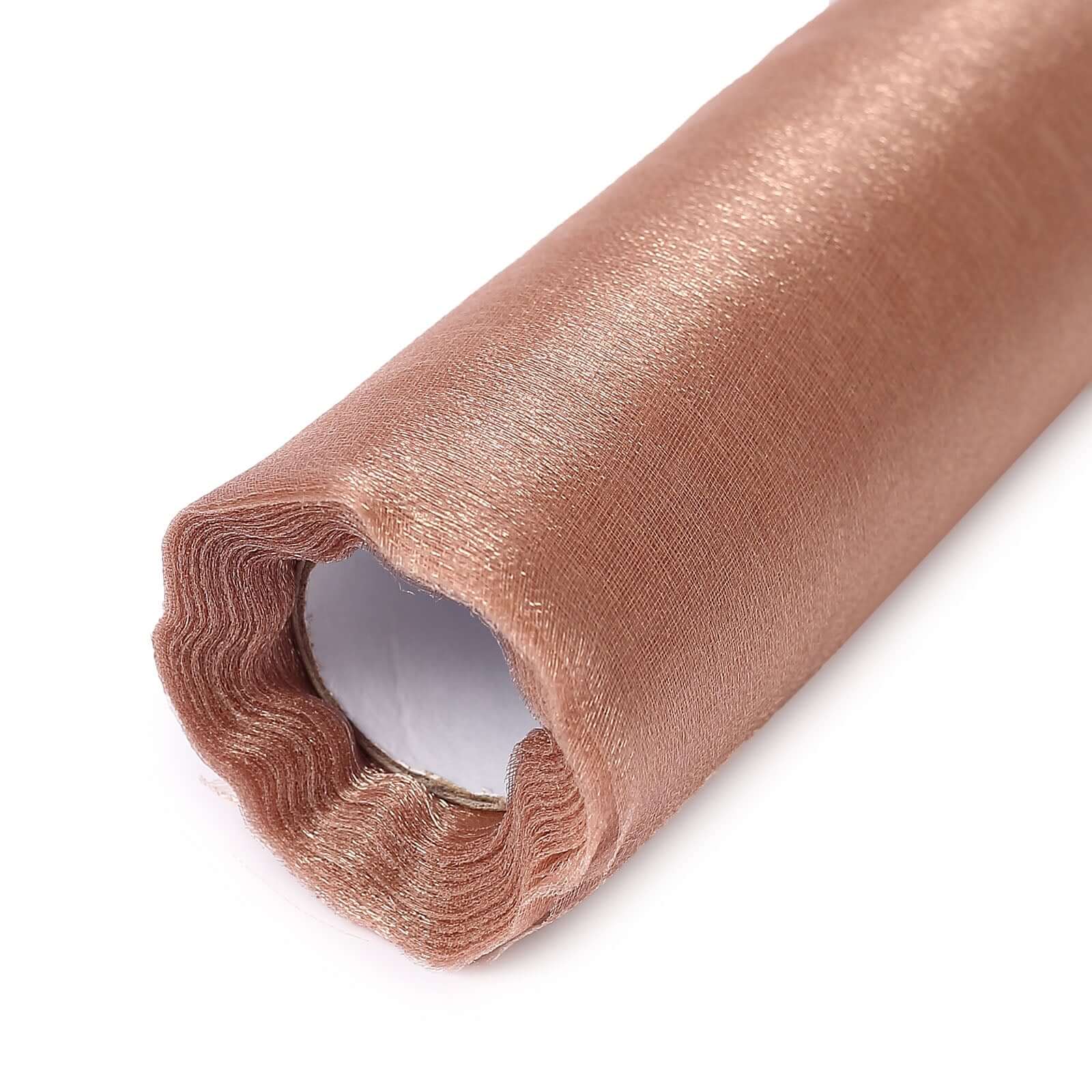 12x10yd Dusty Rose Sheer Chiffon Fabric Bolt, DIY Voile Drapery Roll