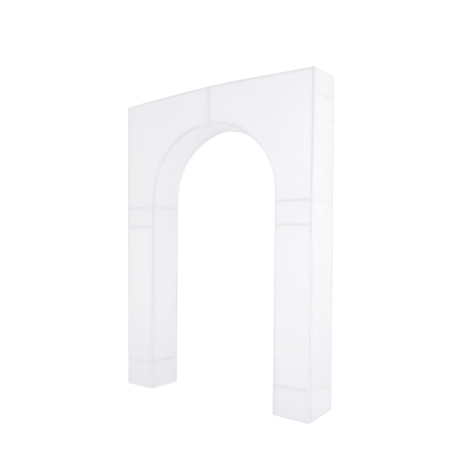 7ft White Spandex Backdrop Stand Cover for Arc de Triomphe Stand, Stretch Fitted Floral Balloon Frame Wedding Arch Cover