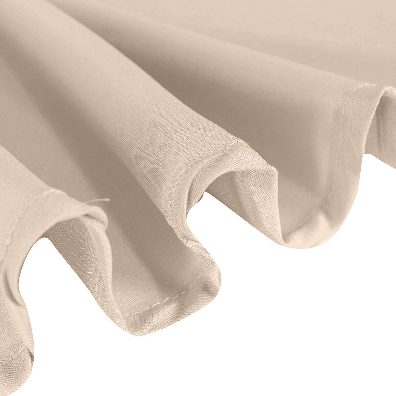 Polyester 90x132 Rectangle Tablecloth Nude - Seamless Wrinkle-Resistant Table Cover