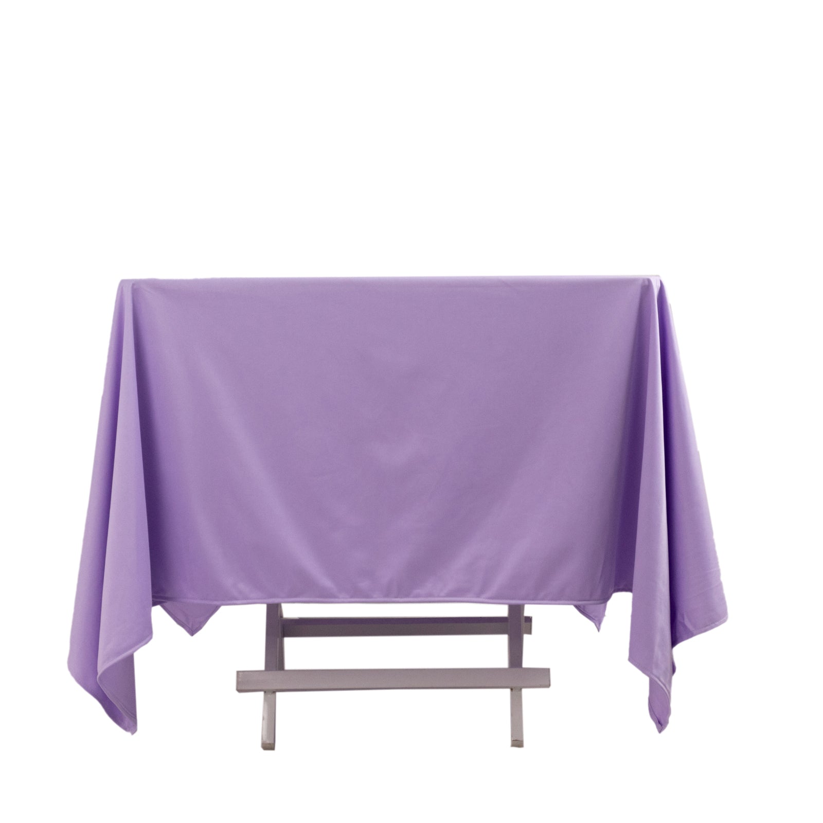 Premium Scuba Square 70x70 Tablecloth Lavender - Wrinkle Free & Stain Resistant Table Cover