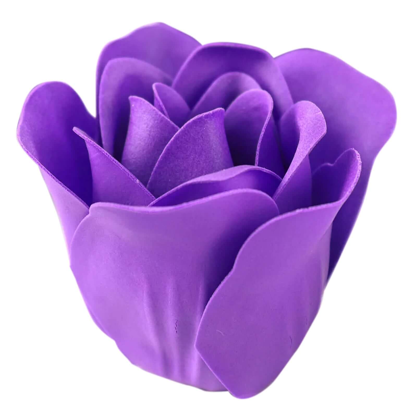 4 Pack 24 Pcs Purple Scented Rose Soap Heart Shaped Party Favors With Gift Boxes And Ribbon