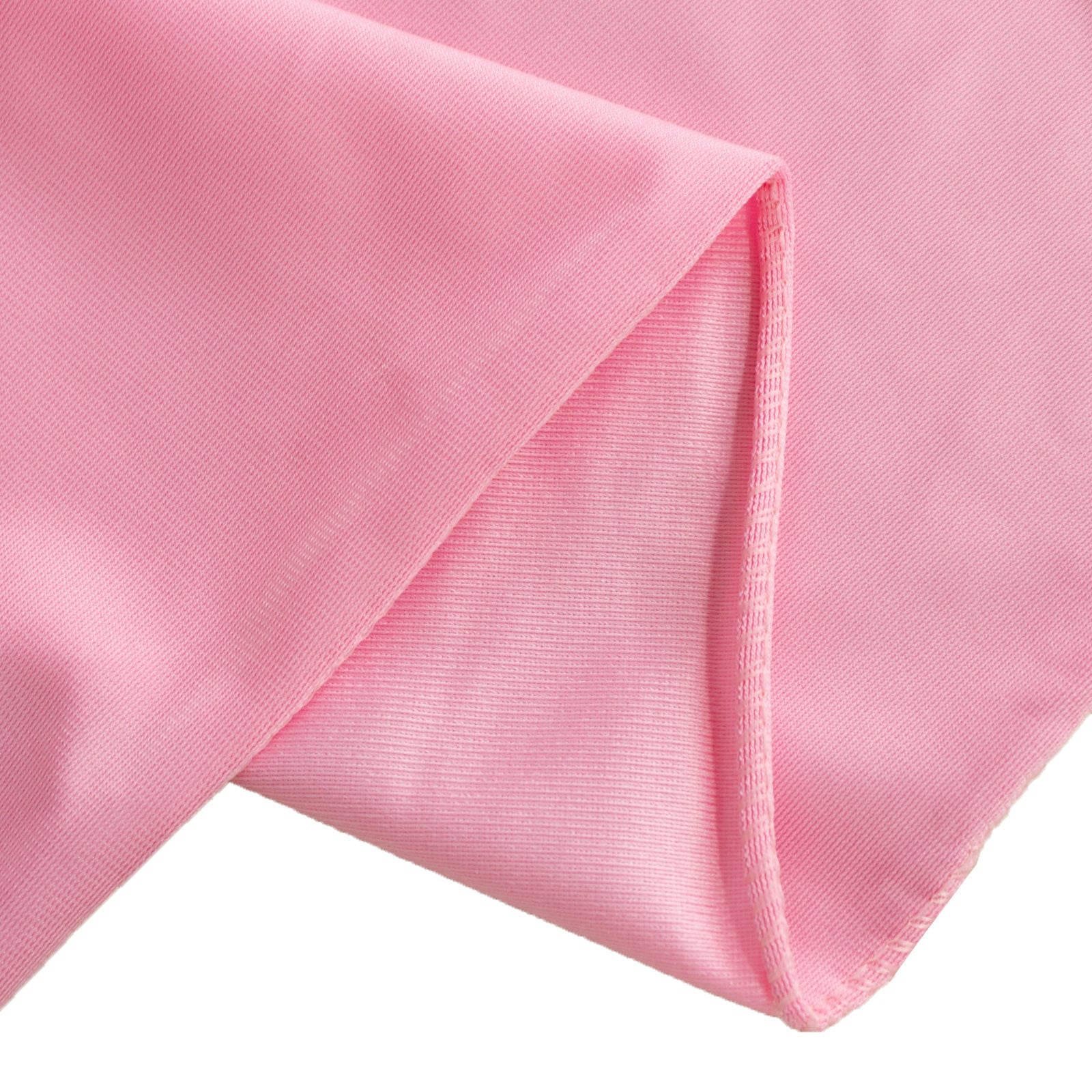 Premium Scuba 70x70 Table Overlay Square Tablecloth Pink - Wrinkle Free & Stain Resistant Table Cover