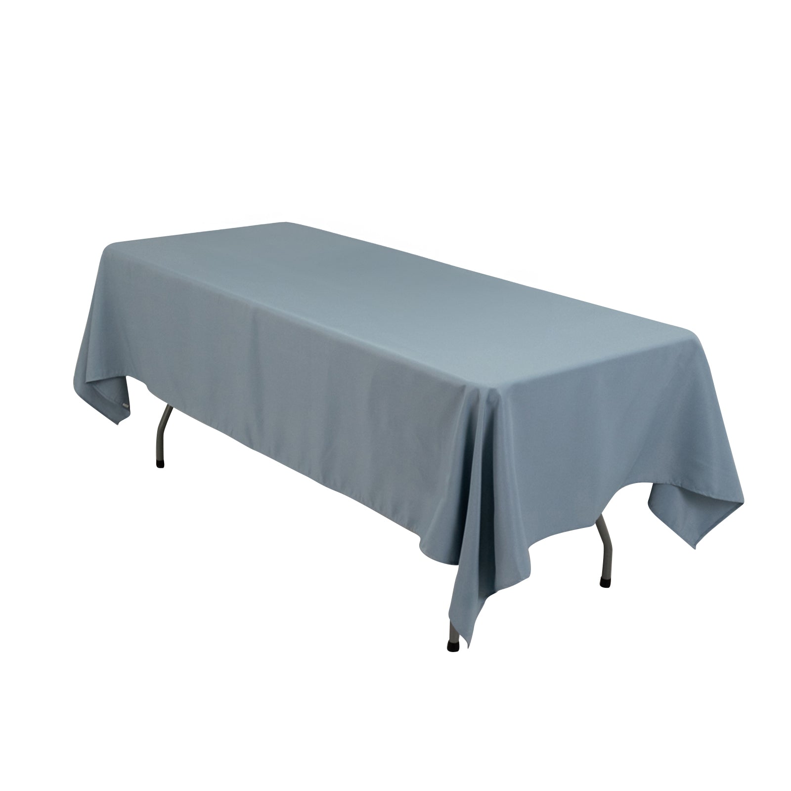 Premium Polyester 60x102 Rectangle Tablecloth Dusty Blue - Durable 220GSM Wrinkle-Resistant Table Cover