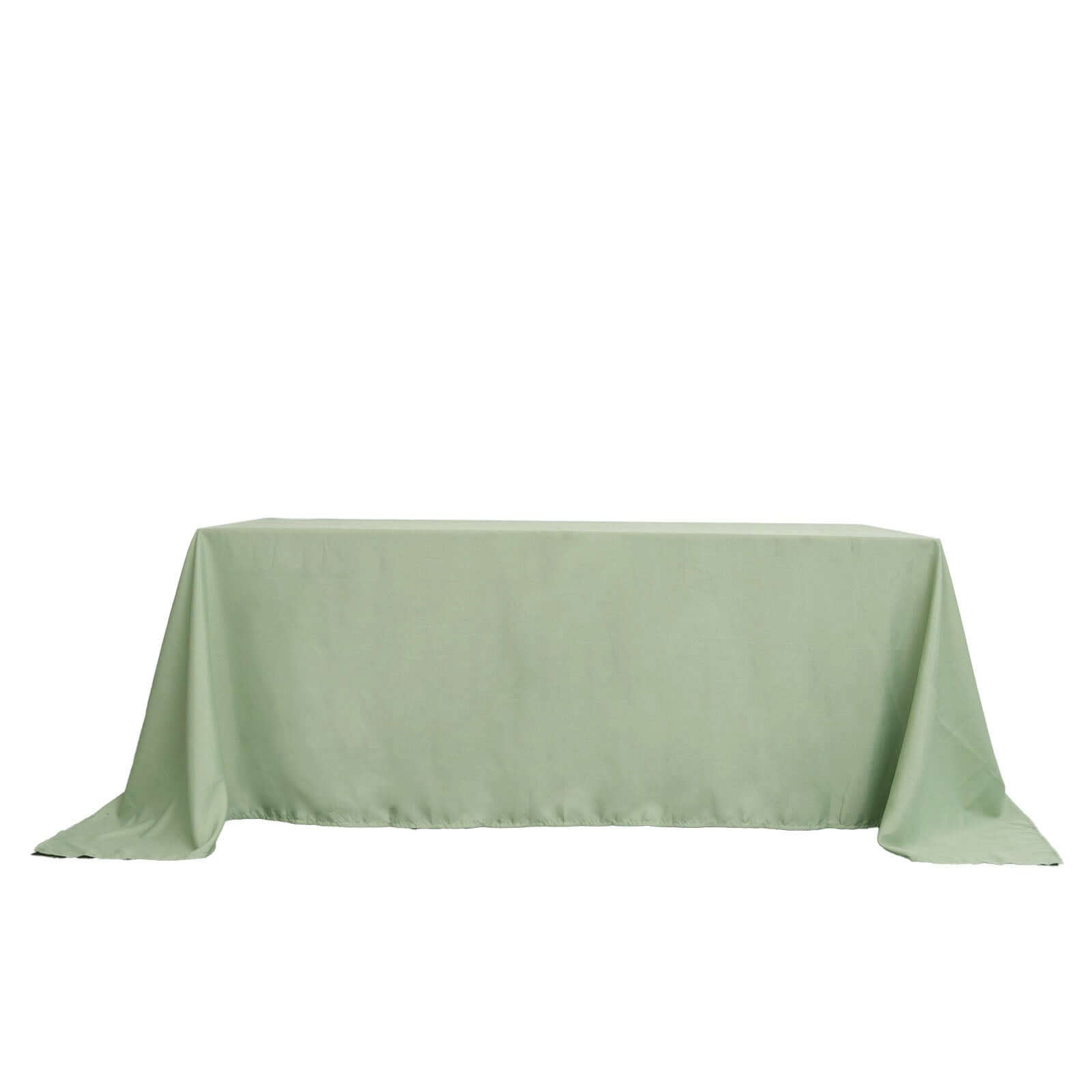 Polyester 90x132 Rectangle Tablecloth Sage Green - Seamless Wrinkle-Resistant Table Cover