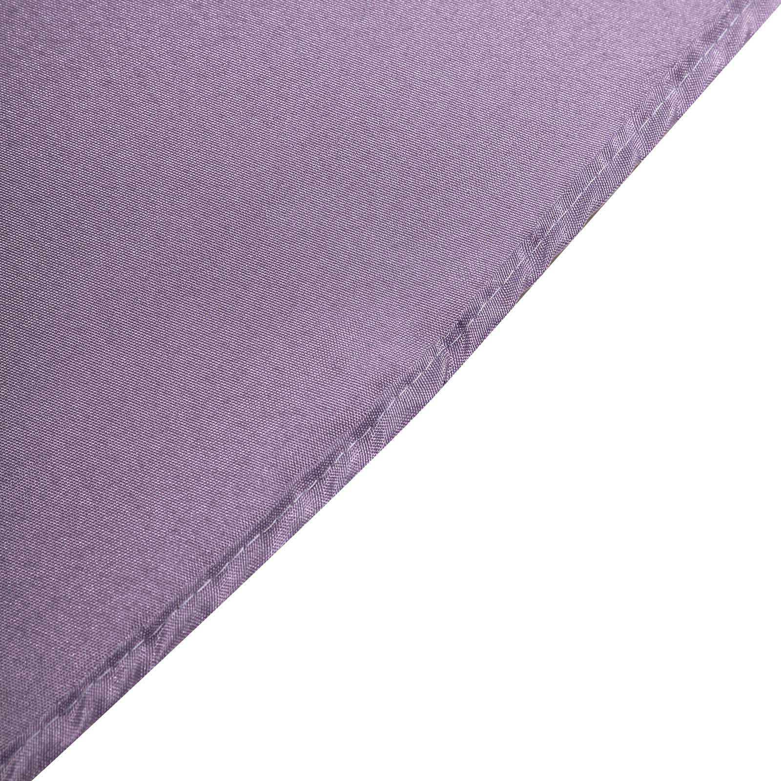 Polyester 120 Round Tablecloth Violet Amethyst - Seamless Wrinkle-Resistant Table Cover