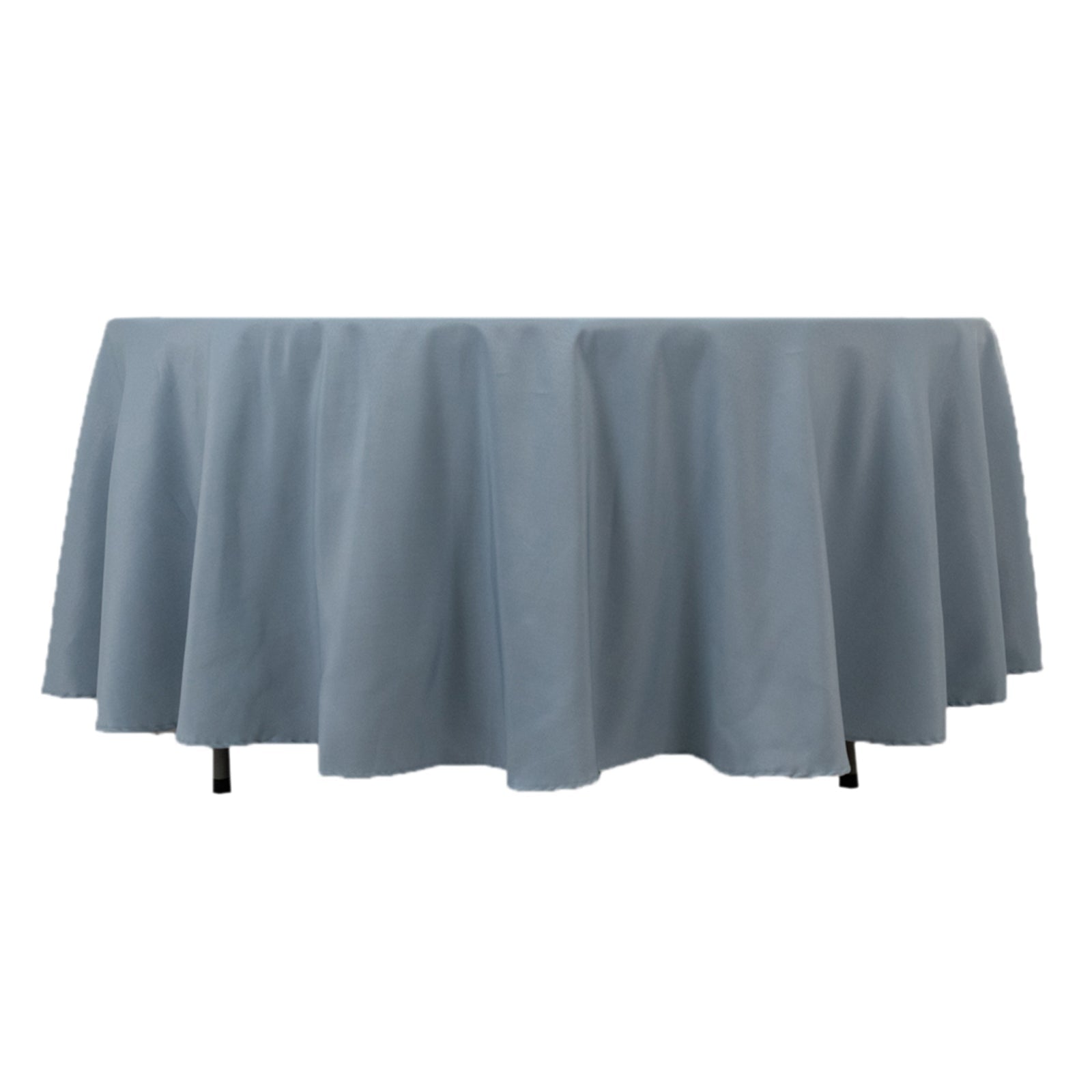 Premium Polyester 108 Round Tablecloth Dusty Blue - Wrinkle-Resistant 220GSM Table Cover