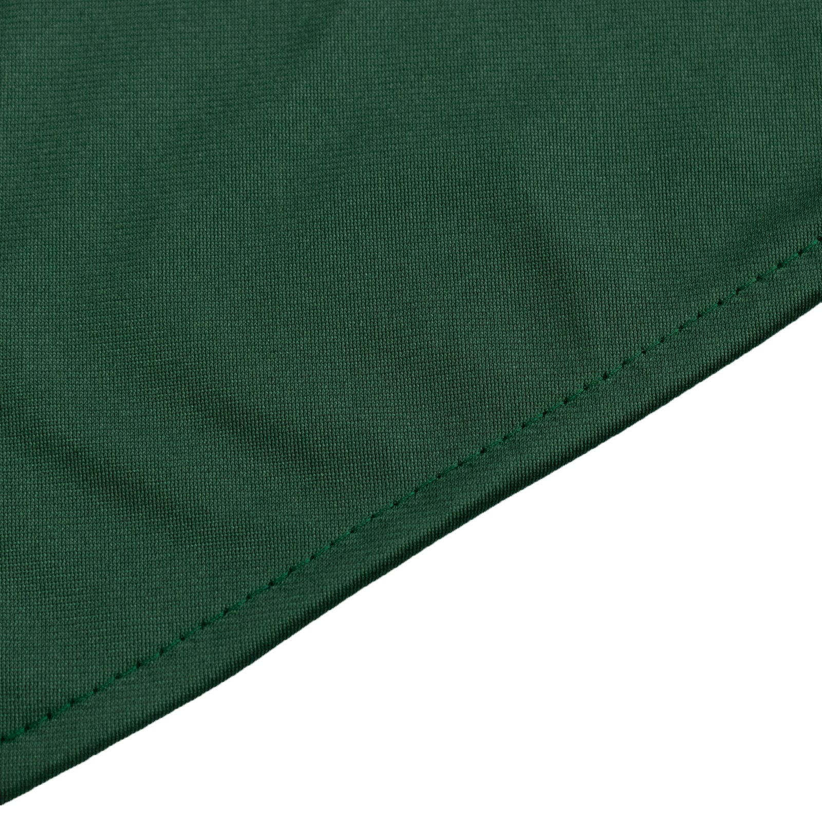 Premium Scuba Round 90 Tablecloth Hunter Emerald Green - Wrinkle Free & Stain Resistant Table Cover