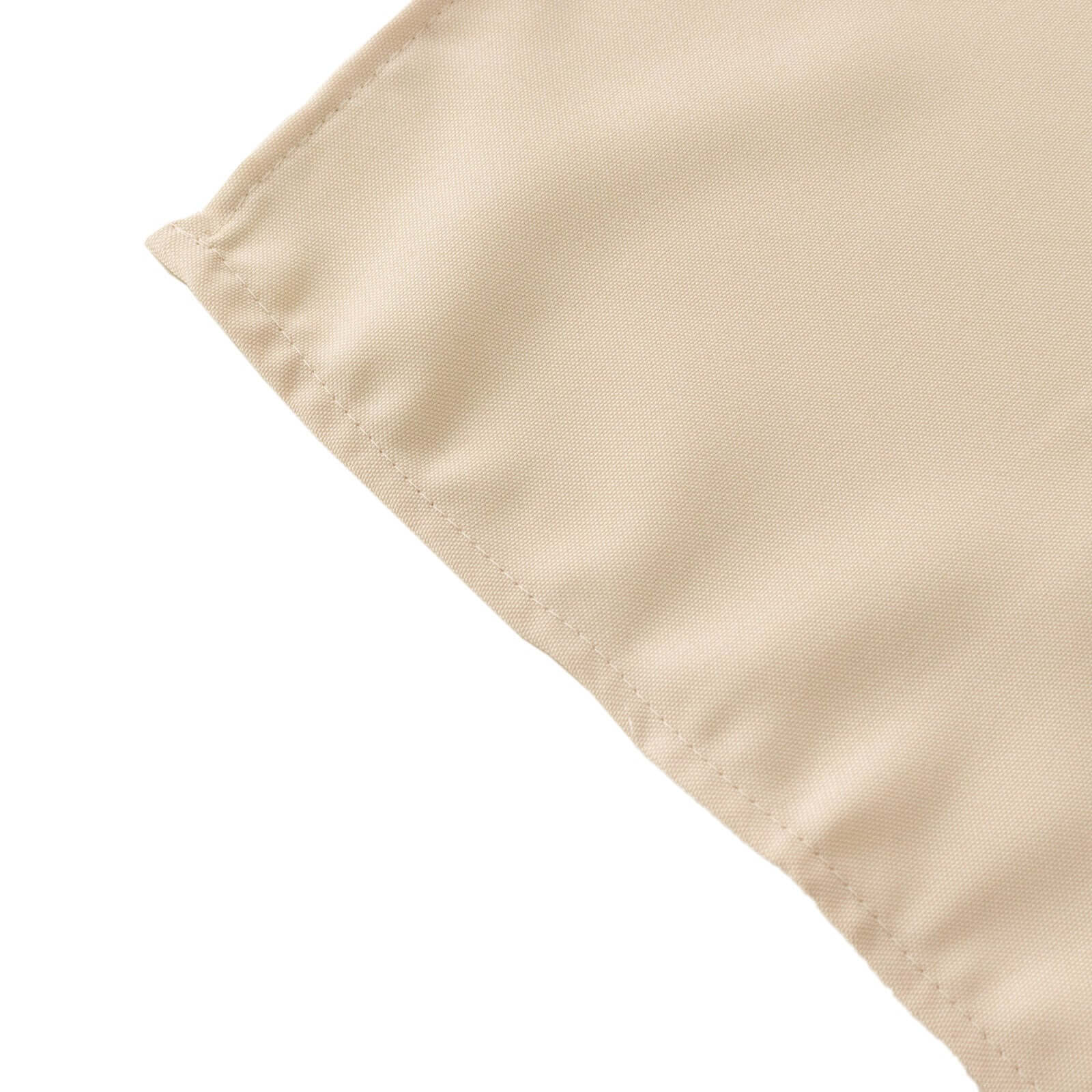 Polyester 120 Round Tablecloth Beige with Gold Foil Geometric Pattern Wrinkle-Resistant Seamless Table Cover