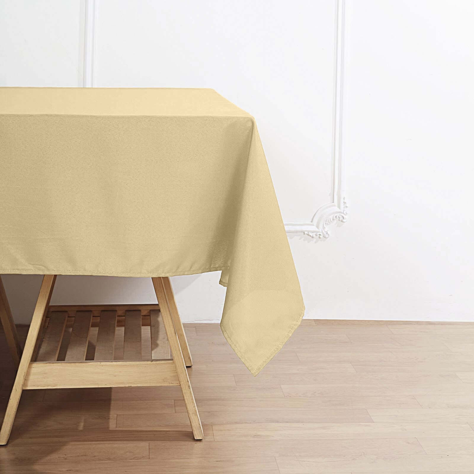 Polyester Square 70x70 Tablecloth Champagne - Wrinkle-Resistant & Durable Table Cover
