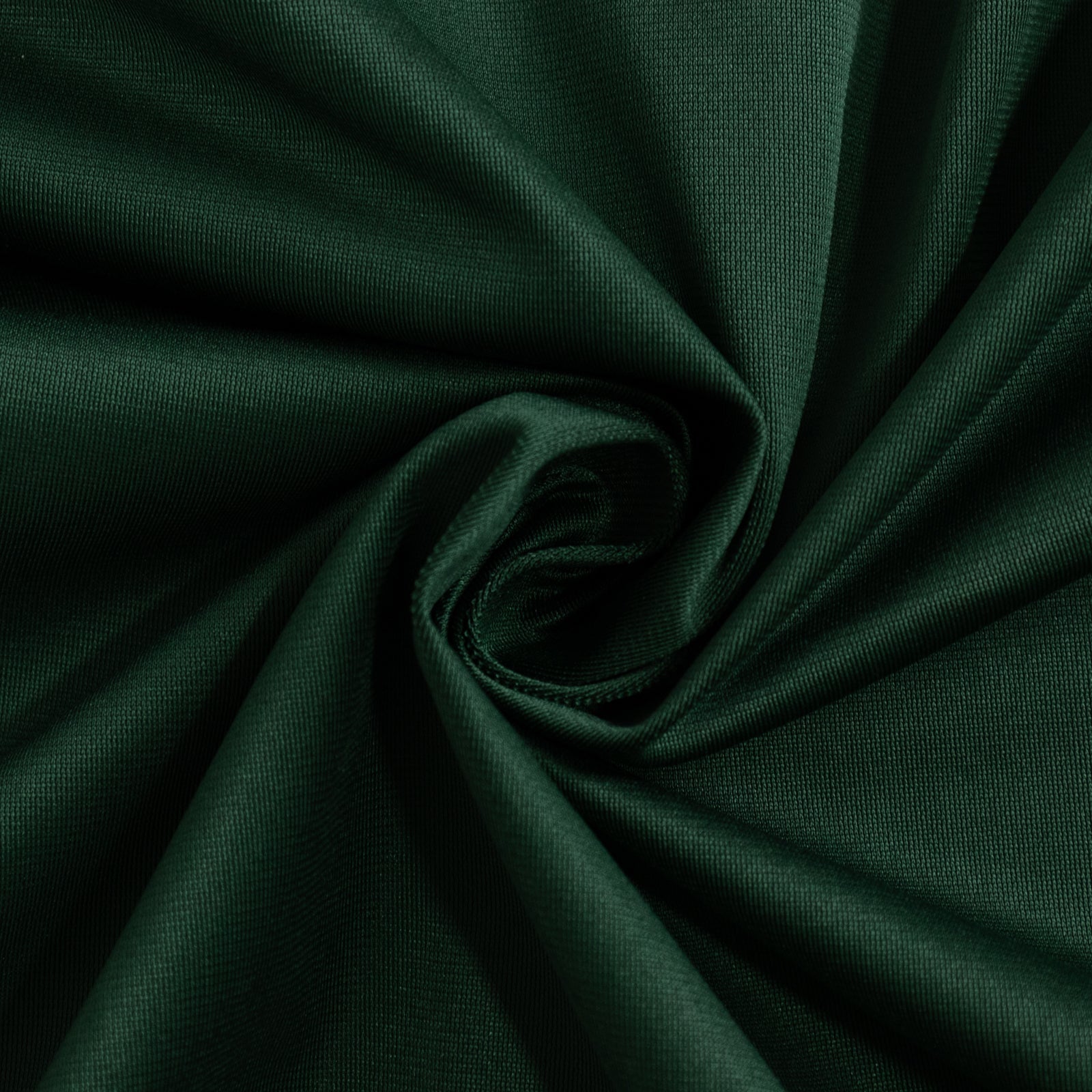 Premium Scuba Round 90 Tablecloth Hunter Emerald Green - Wrinkle Free & Stain Resistant Table Cover