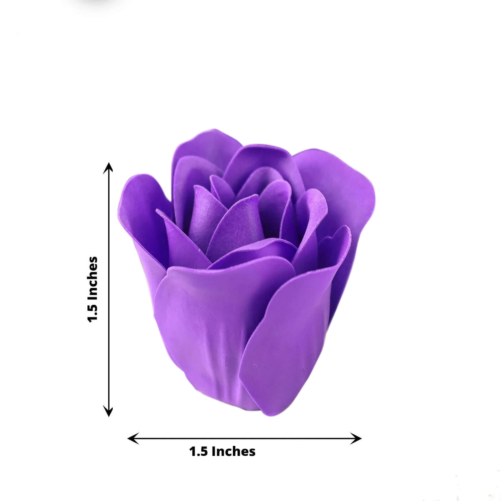 4 Pack 24 Pcs Purple Scented Rose Soap Heart Shaped Party Favors With Gift Boxes And Ribbon