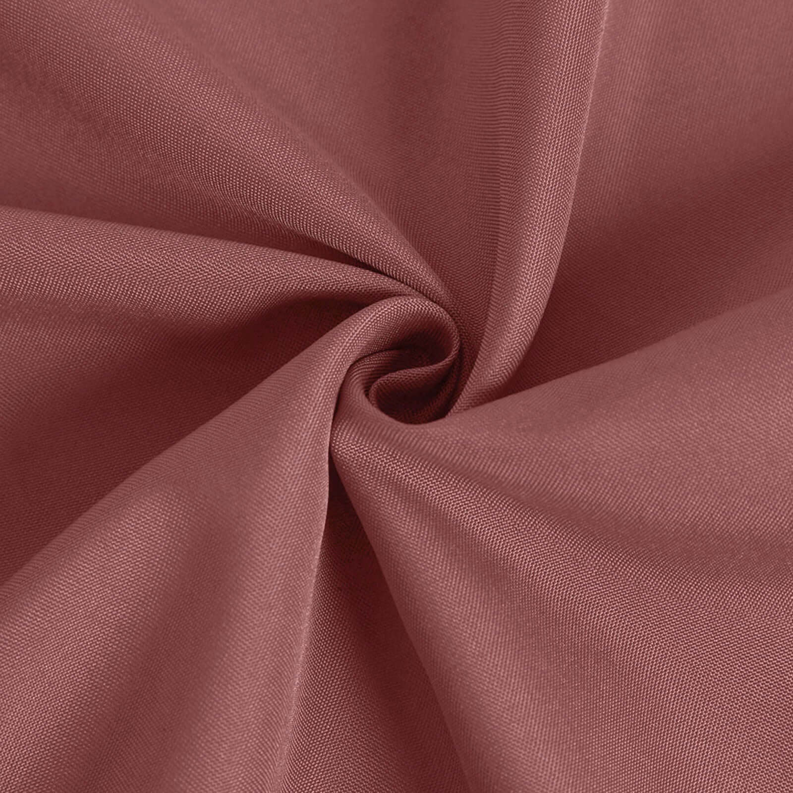 90x132 Cinnamon Rose Seamless Polyester Rectangular Tablecloth for 6 Foot Table With Floor-Length Drop