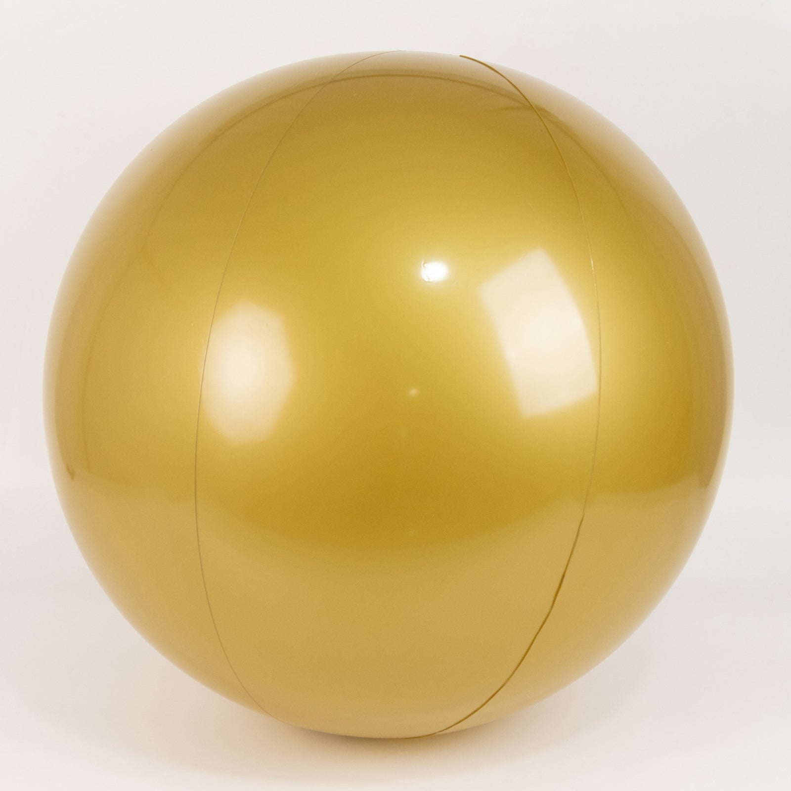 2 Pack 24 Inflatable Gold Decorative Balls - Round Vinyl Pool and Party Balls, Lightweight & Fun