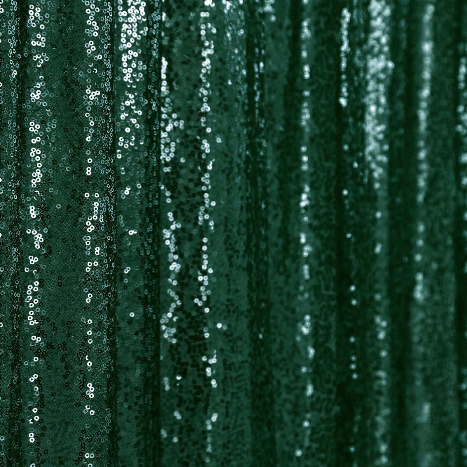 8ftx8ft Hunter Emerald Green Sequin Event Curtain Drapes, Backdrop Event Panel