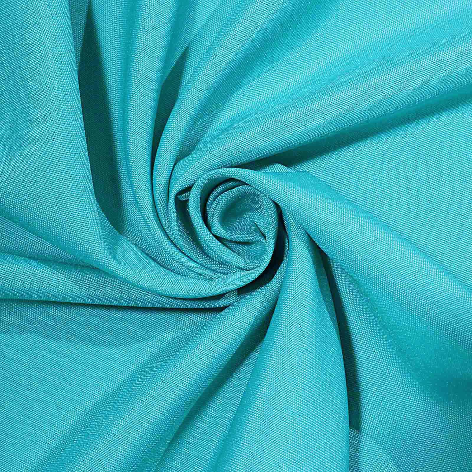 Polyester Square 90x90 Tablecloth Turquoise - Wrinkle-Resistant & Durable Table Cover