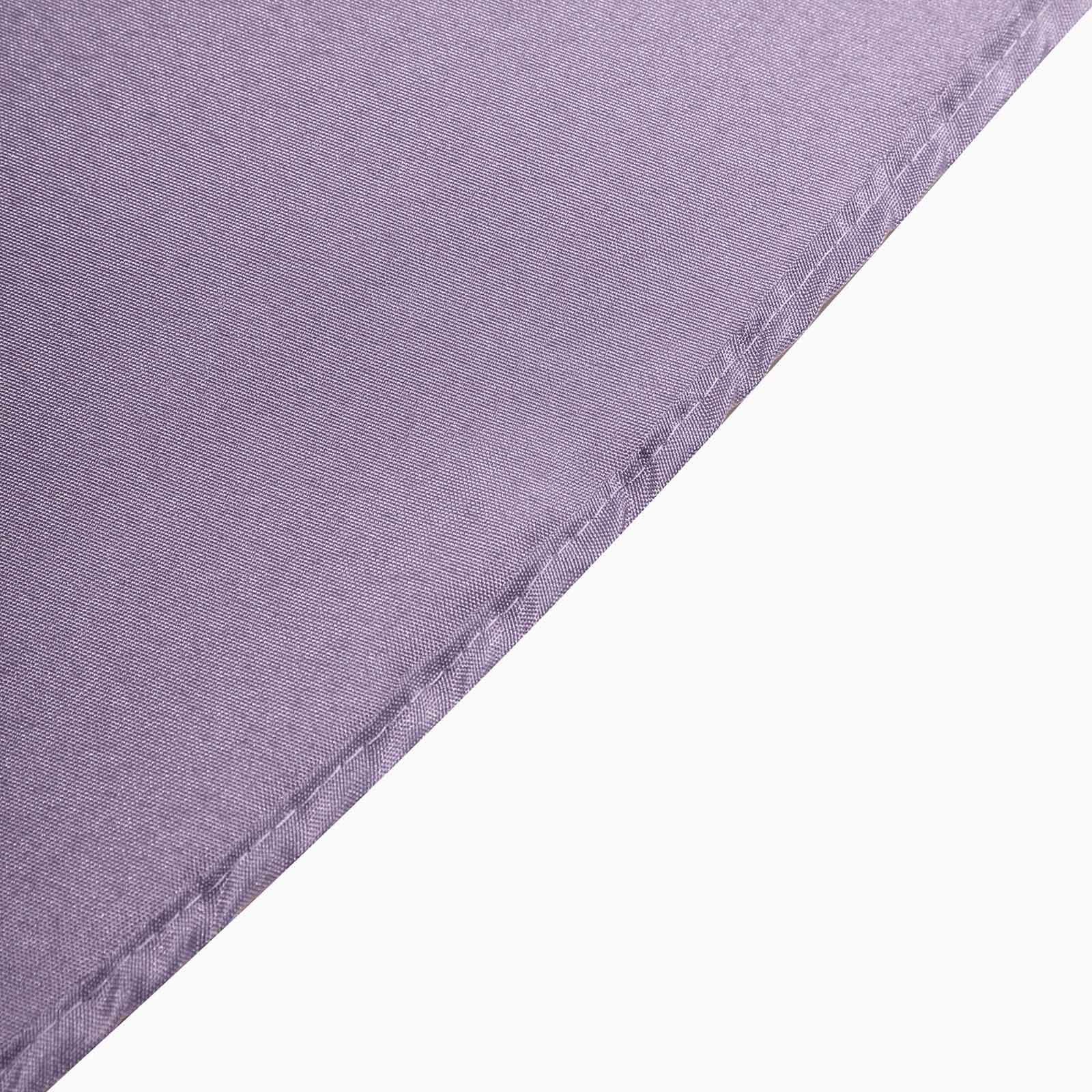 Polyester 90x132 Rectangle Tablecloth Violet Amethyst - Seamless Wrinkle-Resistant Table Cover