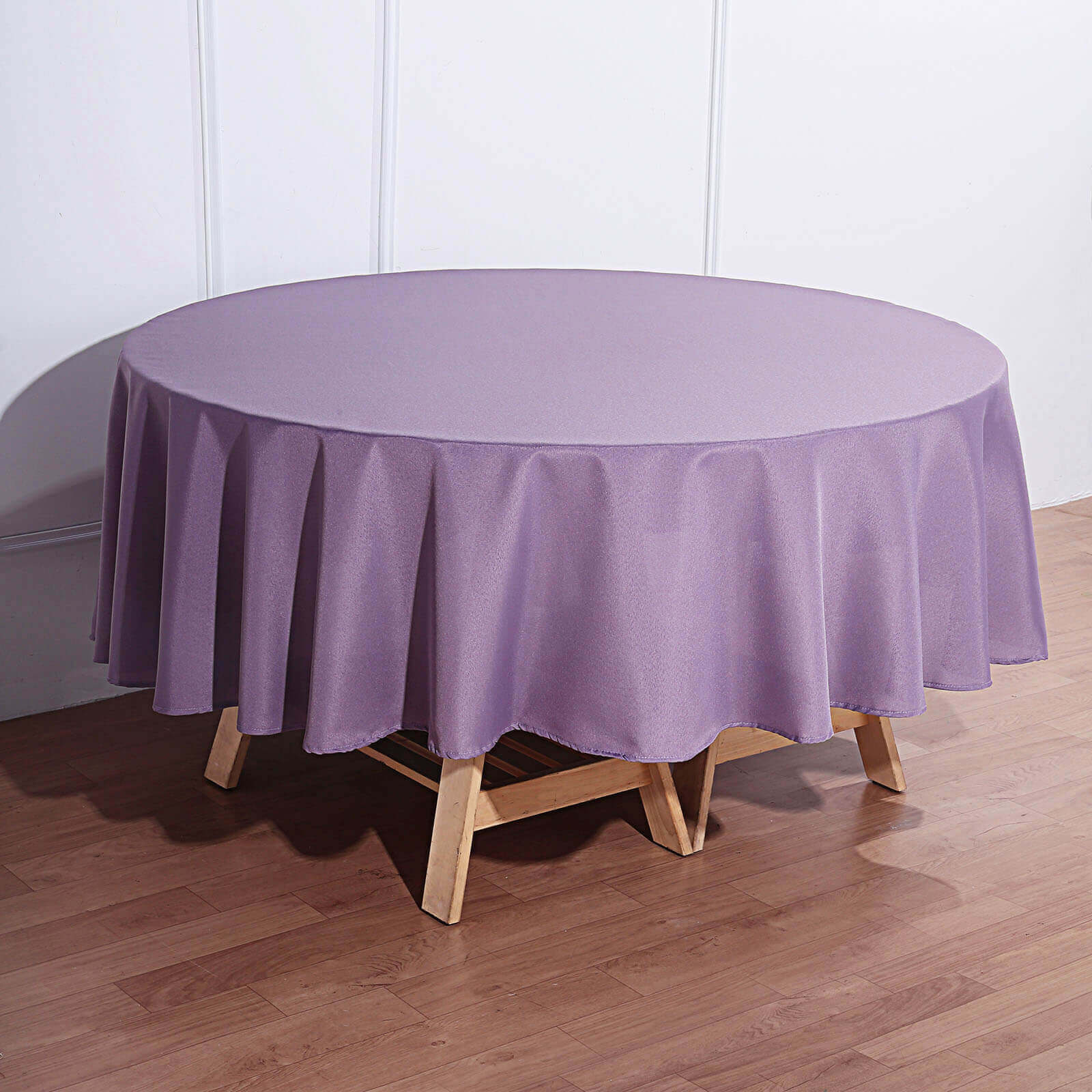 Polyester 90 Round Tablecloth Violet Amethyst - Stain & Wrinkle-Resistant Table Cover