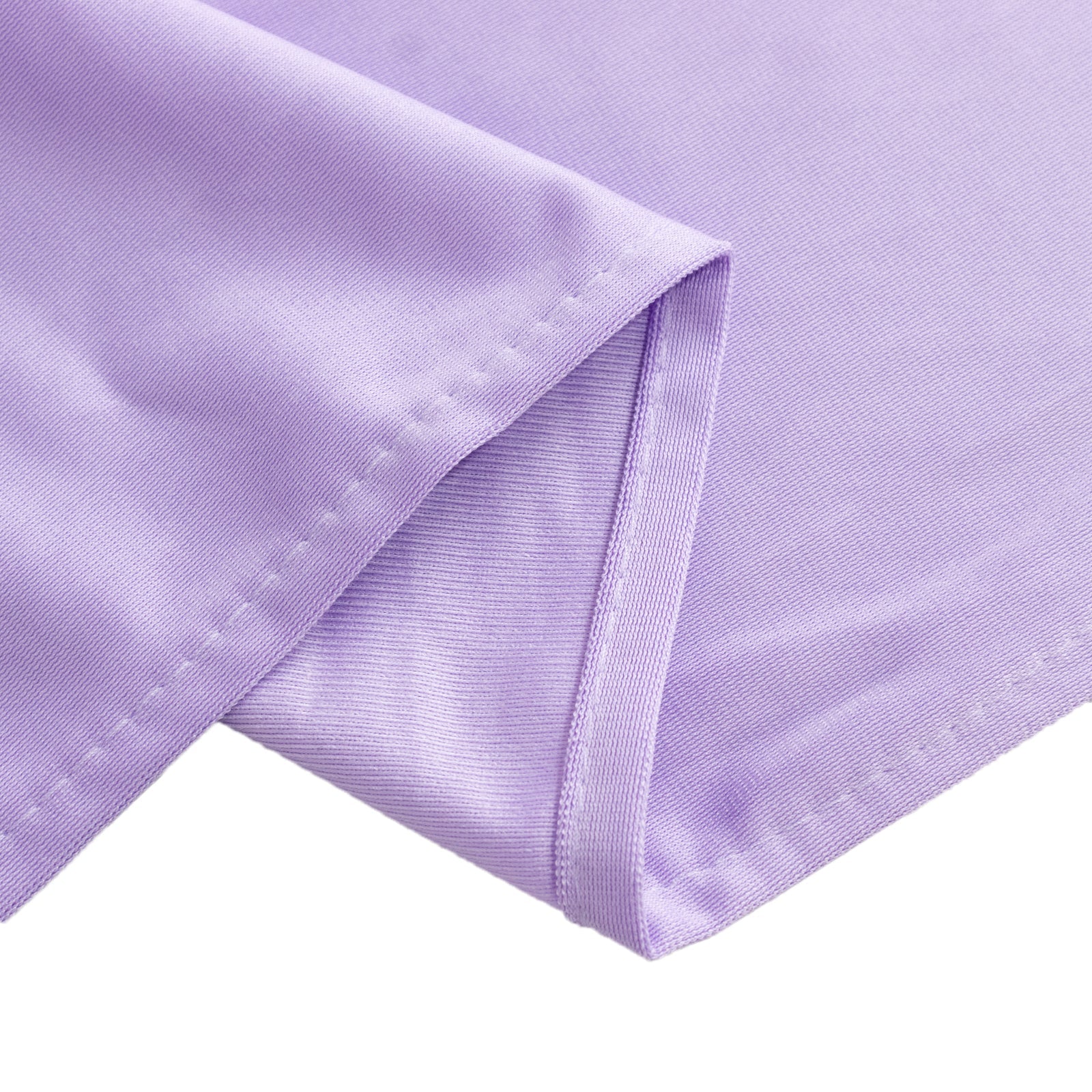 Premium Scuba Rectangular 90x132 Tablecloth Lavender Lilac - Wrinkle Free, Stain Resistant & Seamless Table Cover