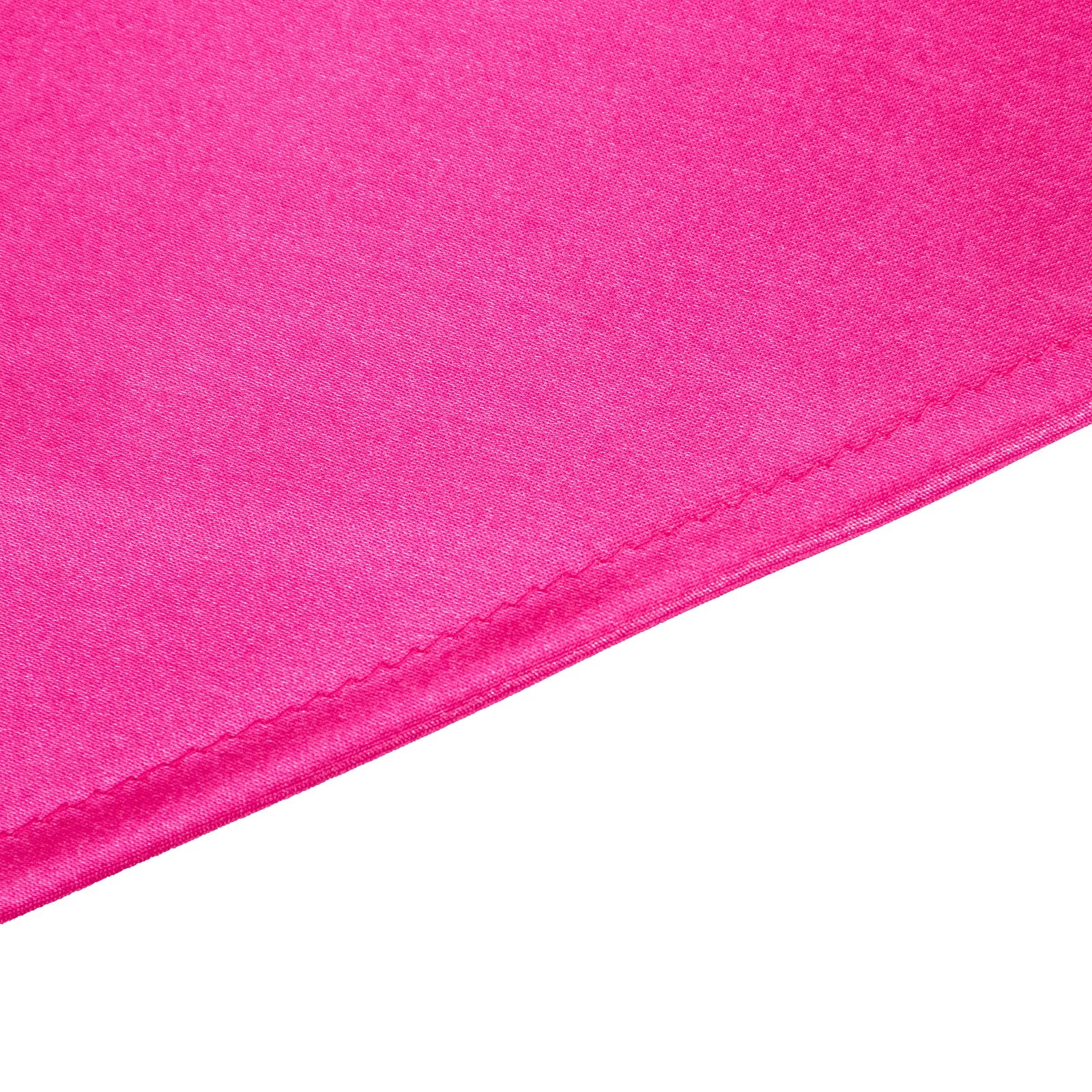 Satin 132 Round Tablecloth Fuchsia - Stylish Seamless Table Cover