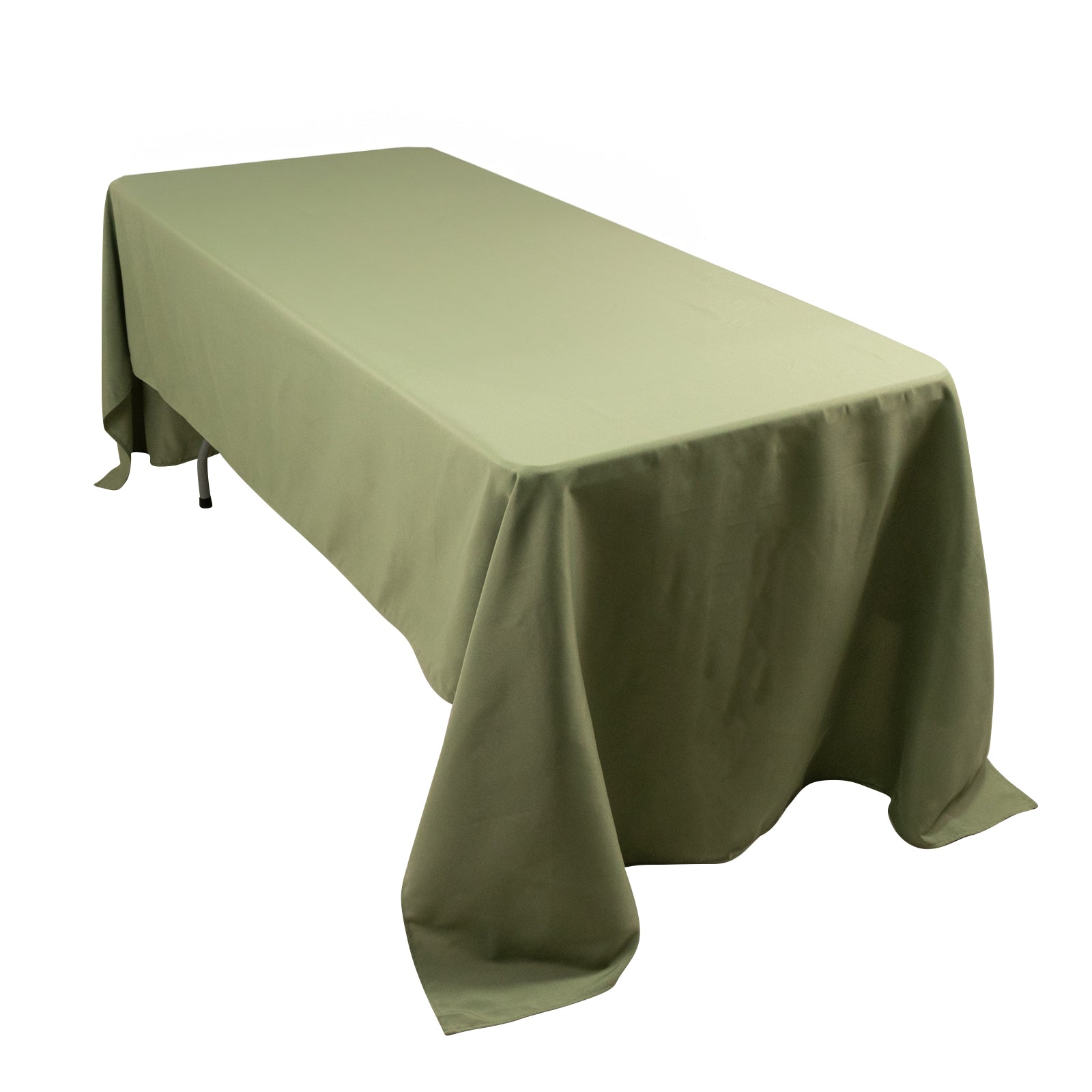 Premium Polyester 60x126 Rectangle Tablecloth Dusty Sage Green - Stain-Resistant 220GSM Finish Table Cover